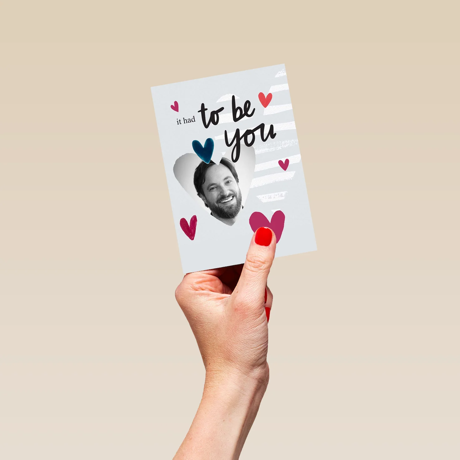 Personalised Heart To Be You Valentine's Day Photo Upload Card - Image 4