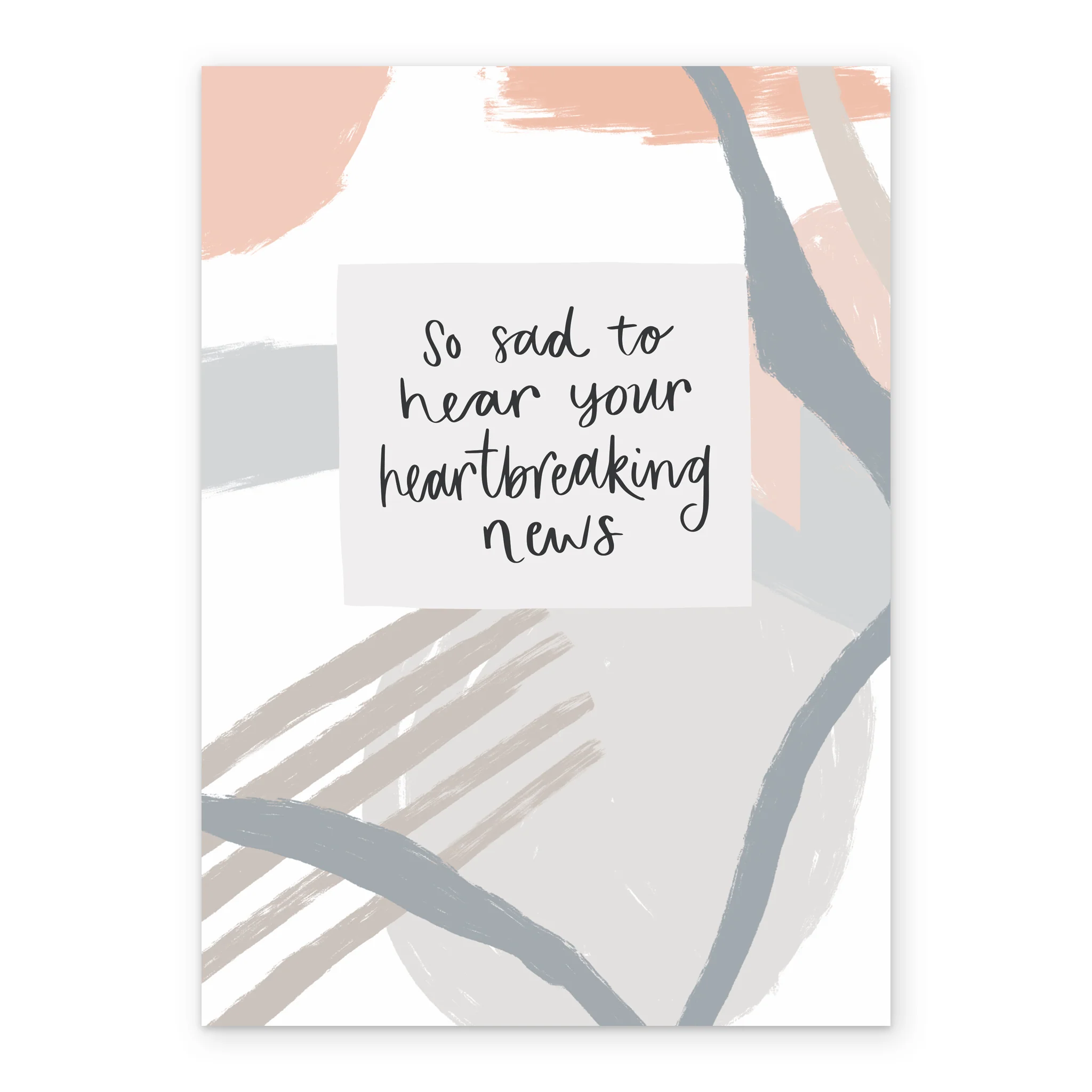 Personalised Heartbreaking News Sympathy Card - Image 2