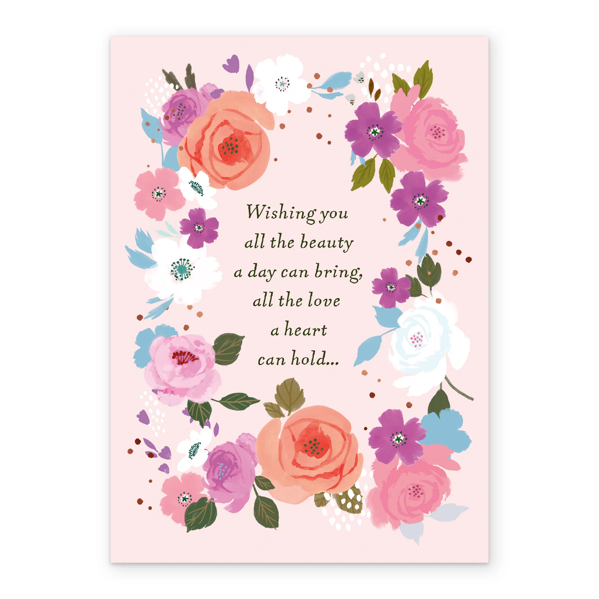 Personalised Heartfelt Floral Birthday Card - Image 2