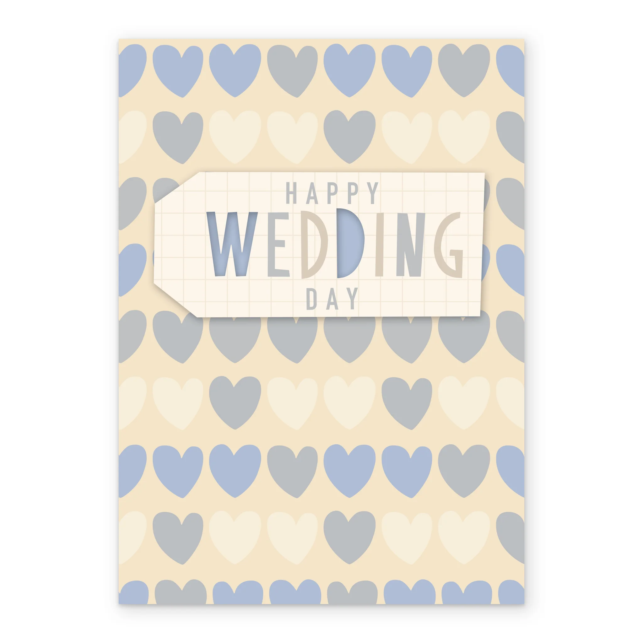 Personalised Hearts Happy Day Congratulations Card - Image 2