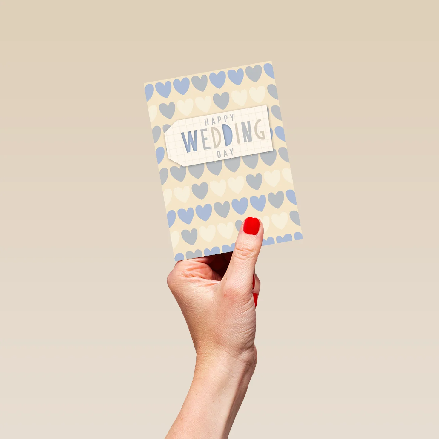 Personalised Hearts Happy Day Congratulations Card - Image 4