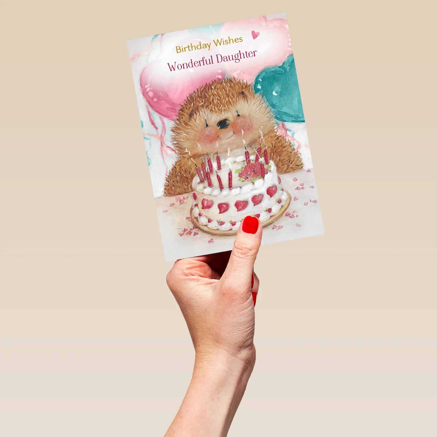 Personalised Hedgehog Daughter Birthday Card - Image 5