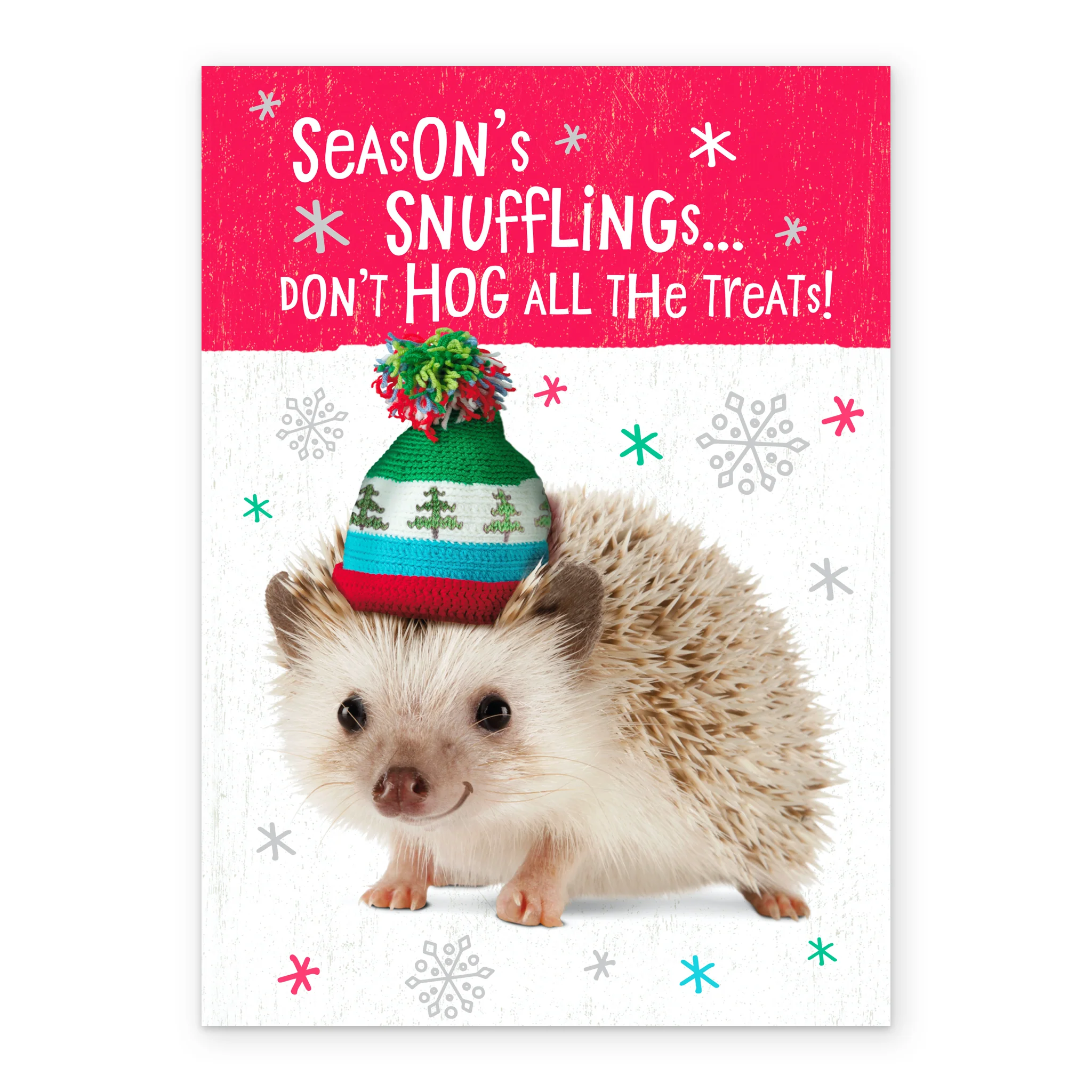Personalised Hedgehog Season Treats Christmas Card - Image 2