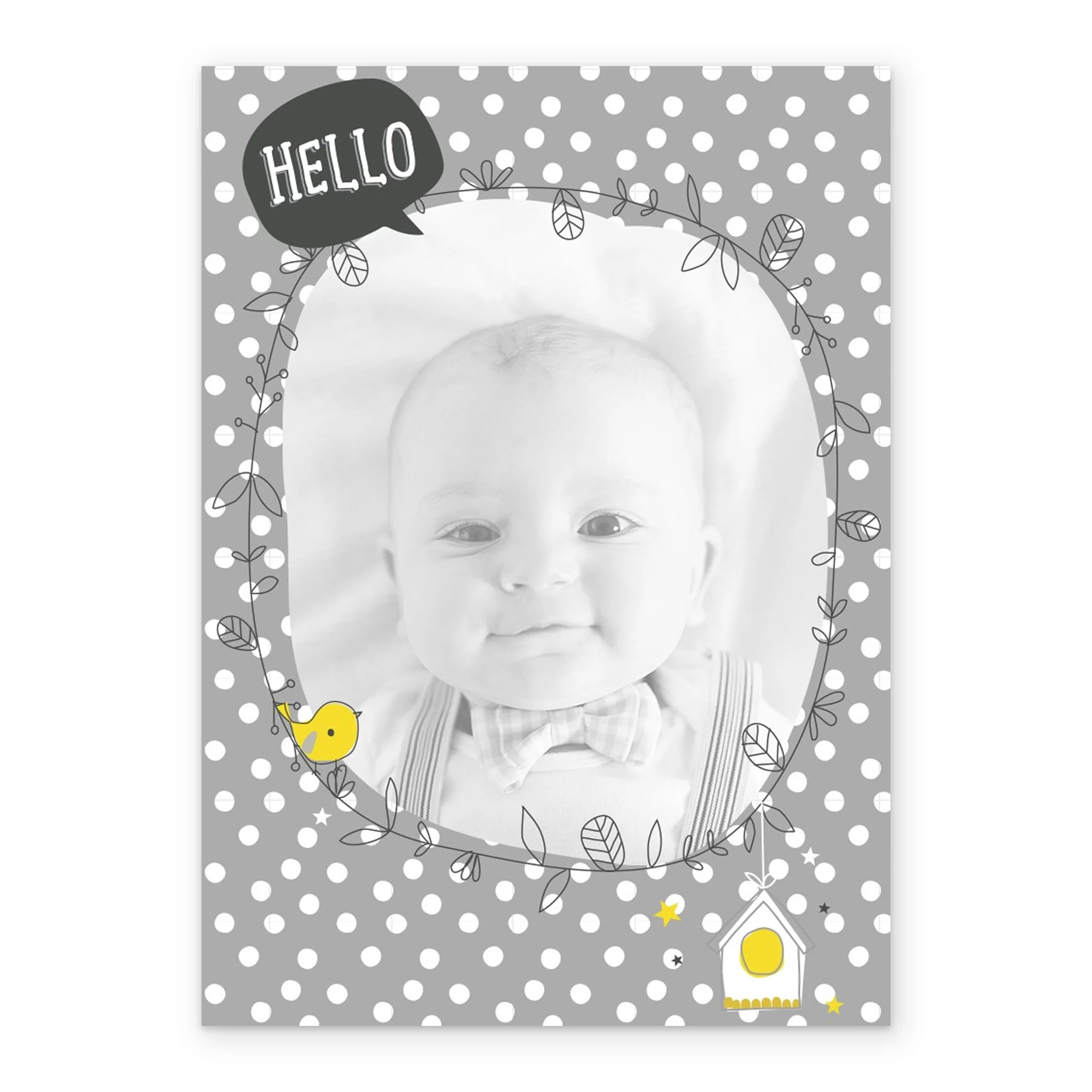 Personalised Hello Little Baby Photo Card - Image 2