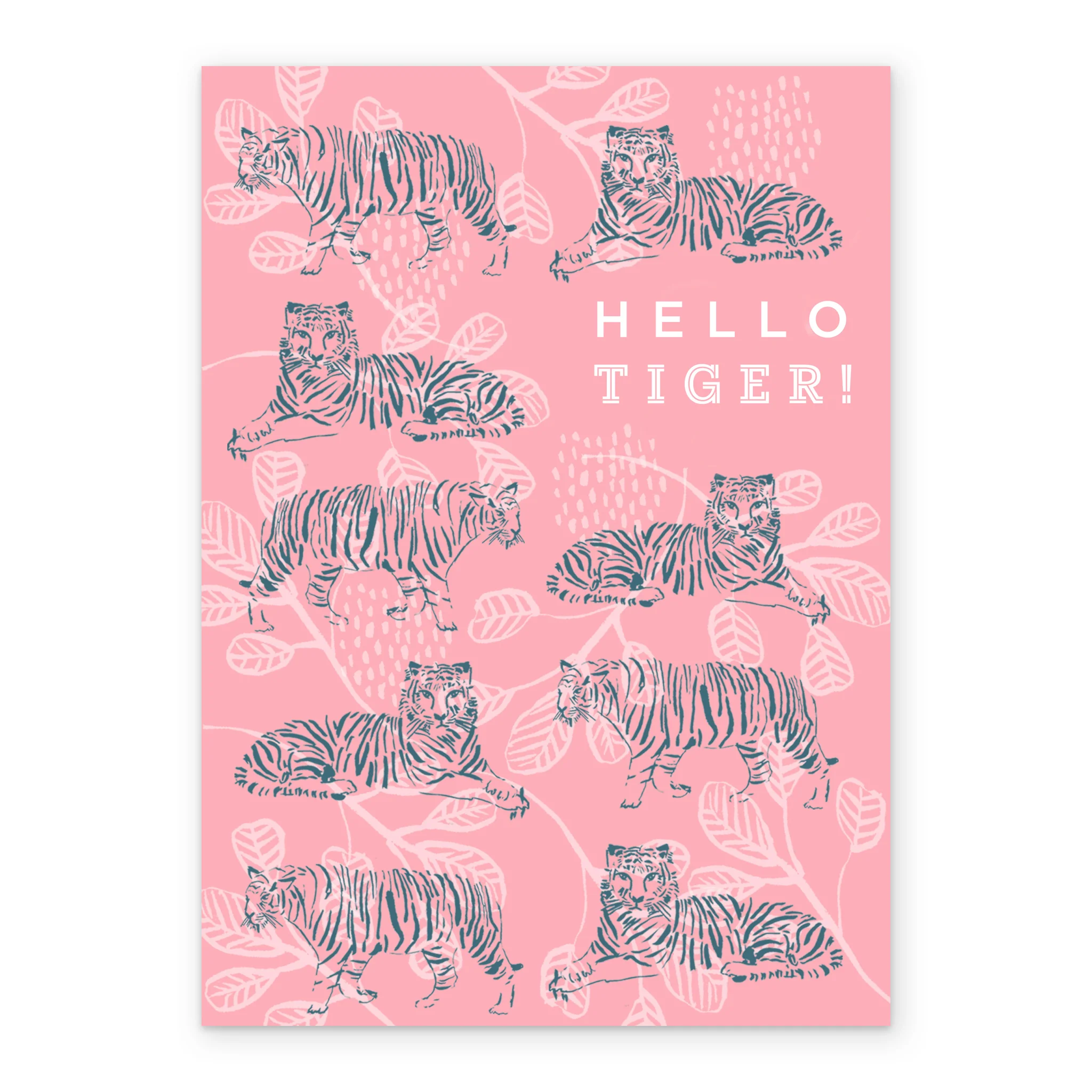 Personalised Hello Tiger Birthday Card For Her - Image 2