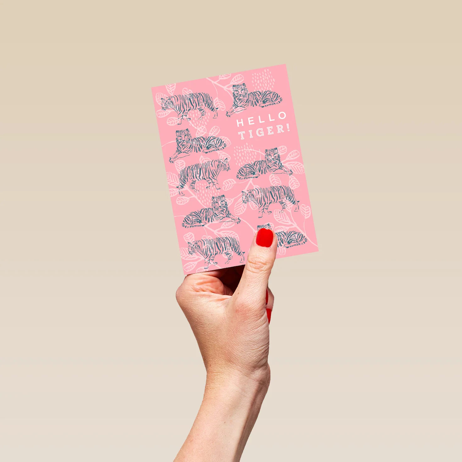 Personalised Hello Tiger Birthday Card For Her - Image 4