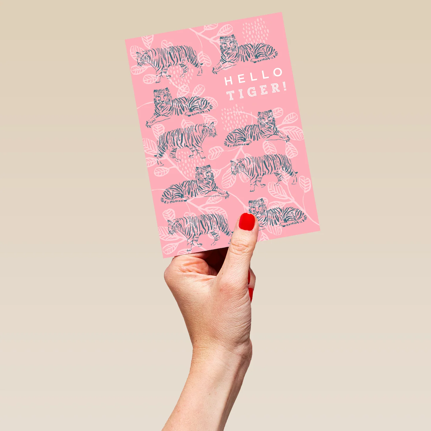 Personalised Hello Tiger Birthday Card For Her - Image 5