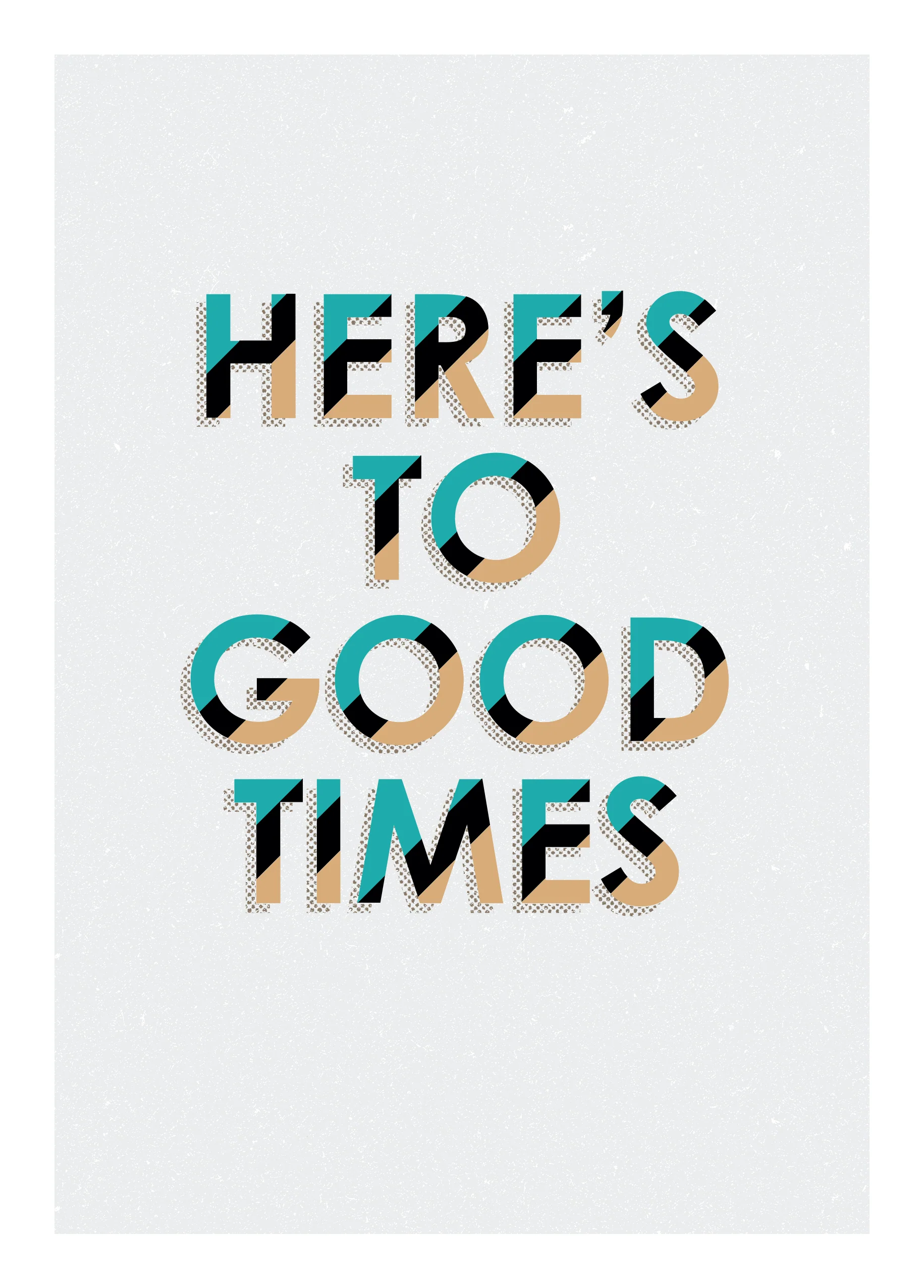Personalised Here's To Good Times Birthday Card
