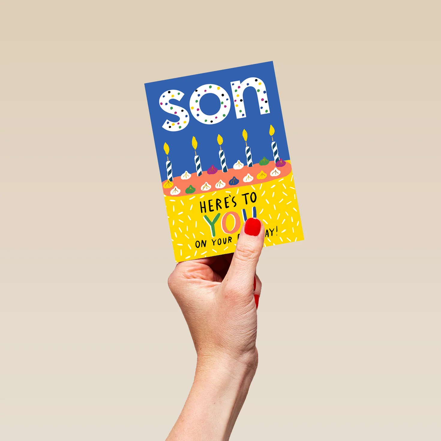 Personalised Here's To You Son Birthday Card - Image 4