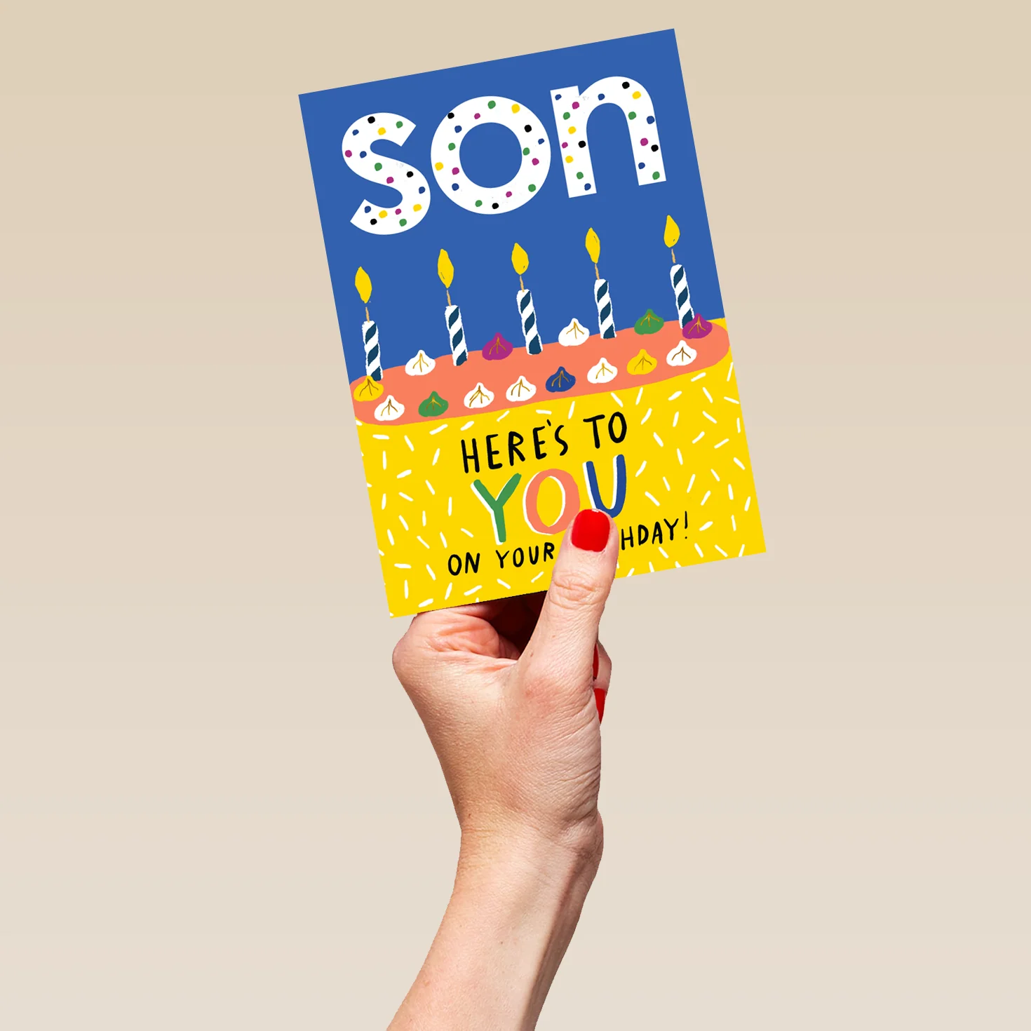 Personalised Here's To You Son Birthday Card - Image 5