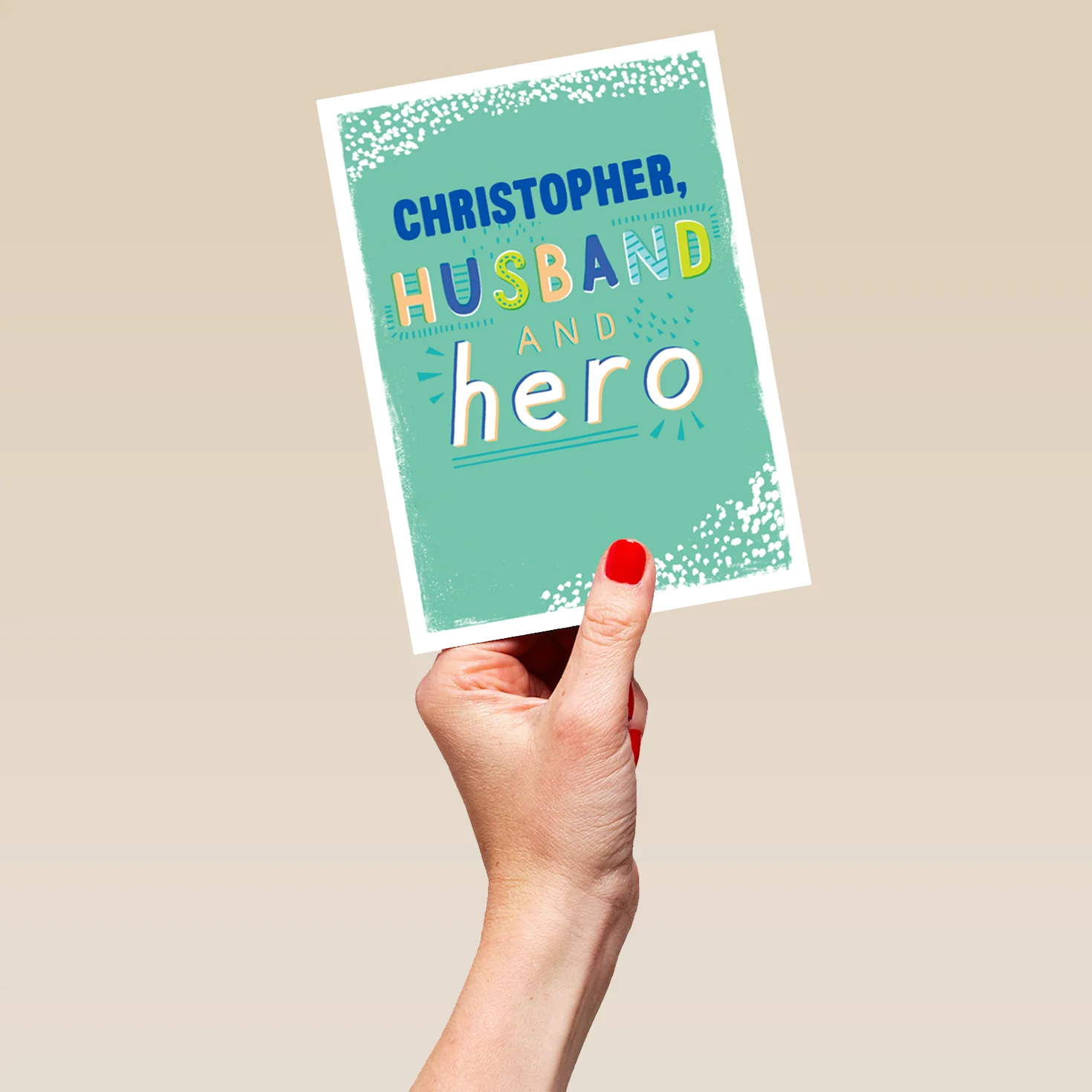 Personalised Hero Husband Birthday Card - Image 5