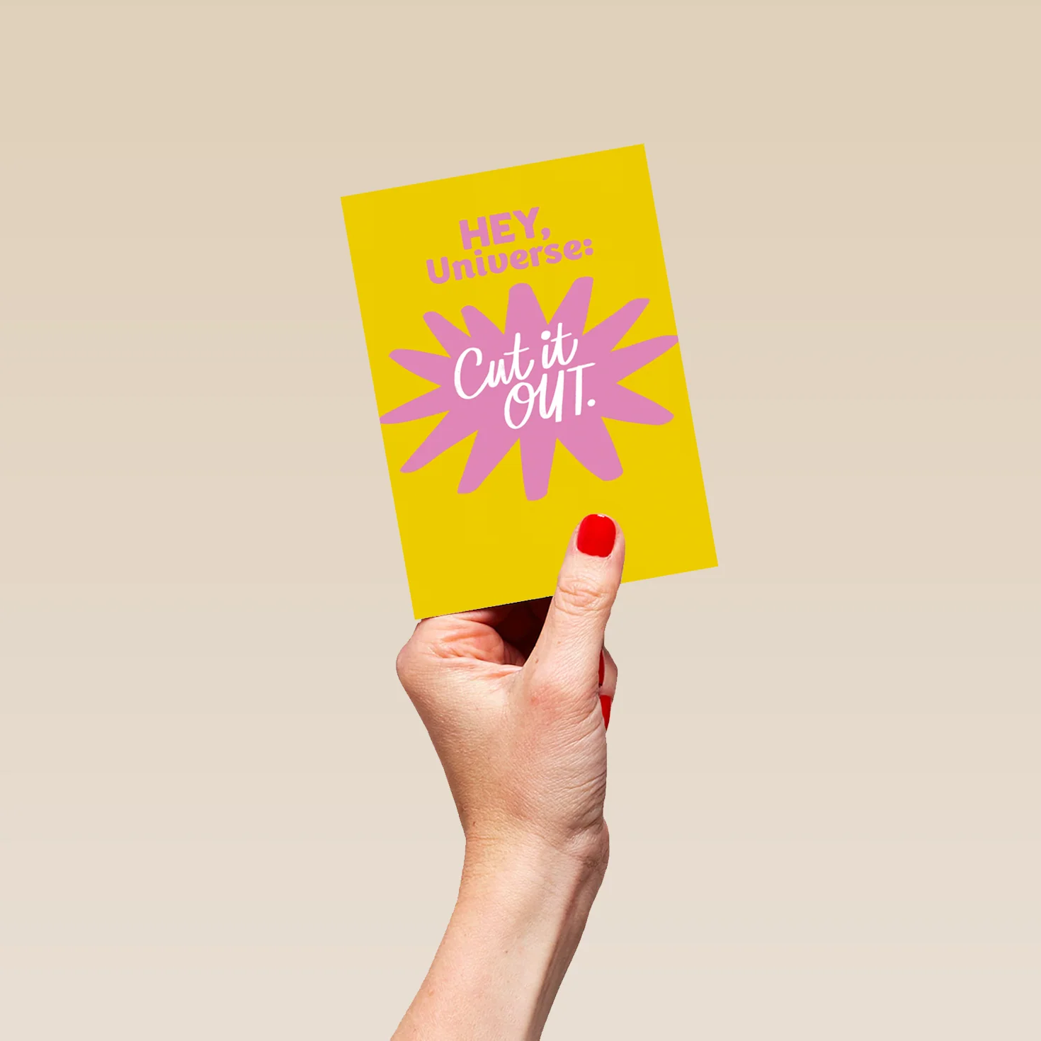 Personalised 'Hey, Universe' Thinking of You Card - Image 4