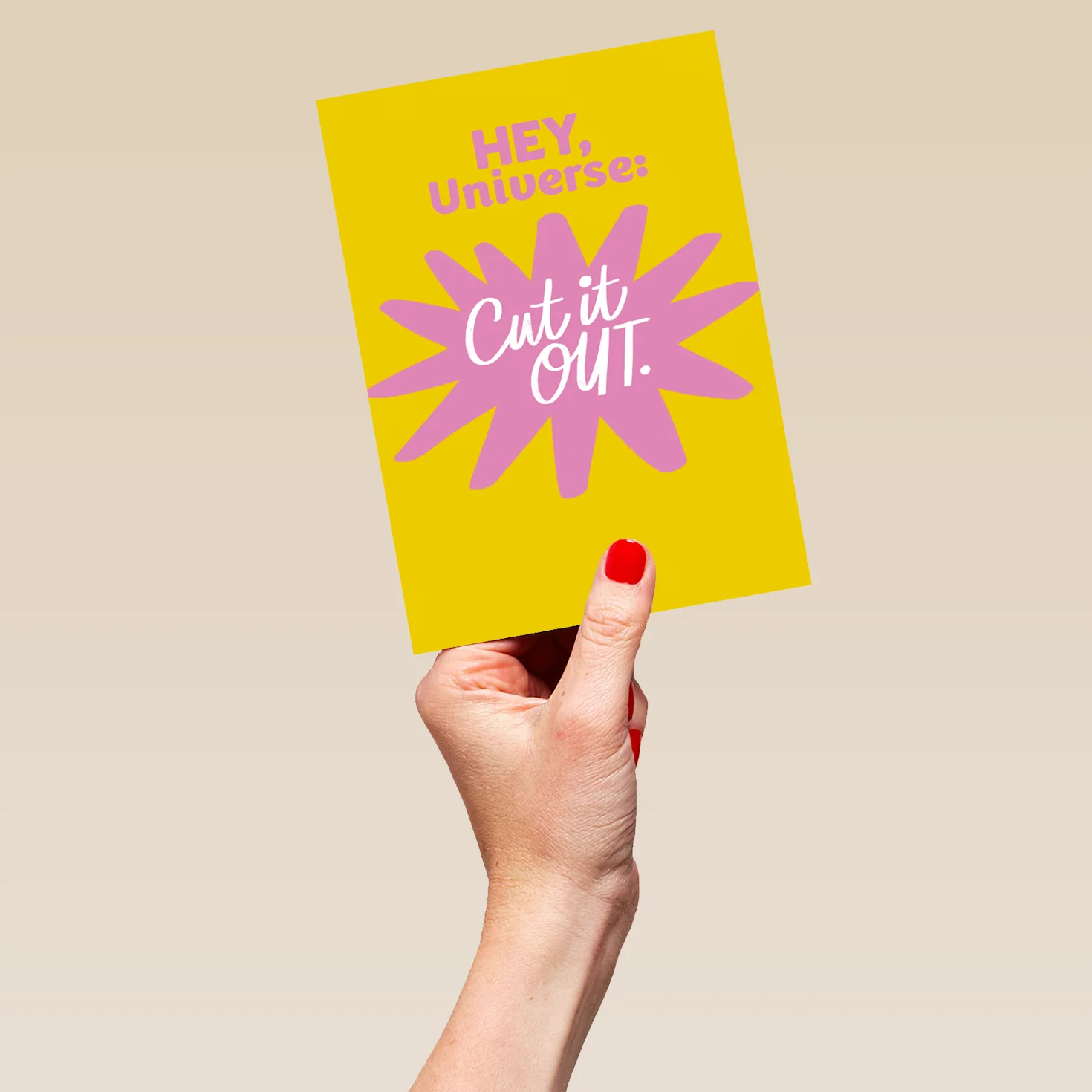 Personalised 'Hey, Universe' Thinking of You Card - Image 5