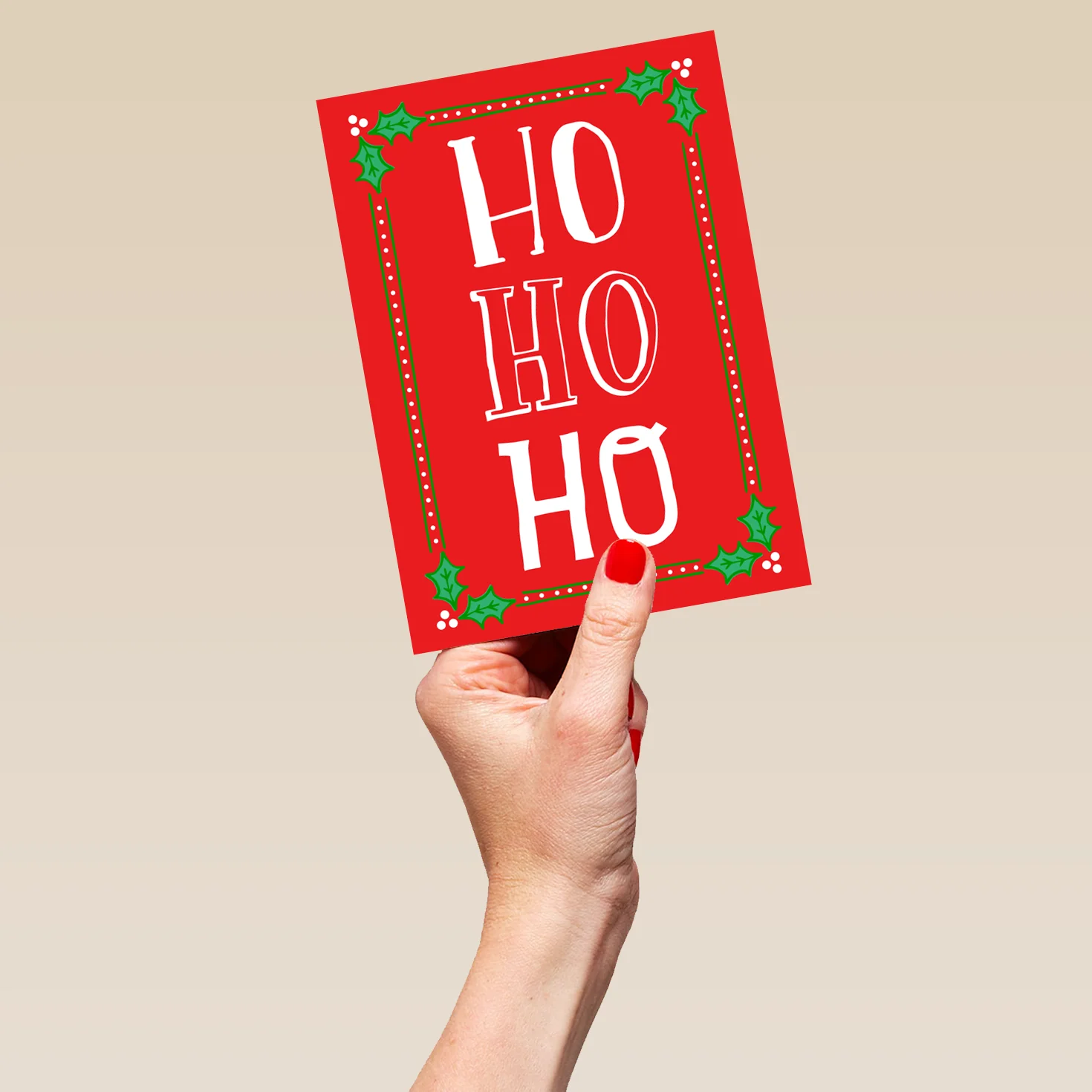 Personalised Ho Ho Ho Christmas Card - Image 5