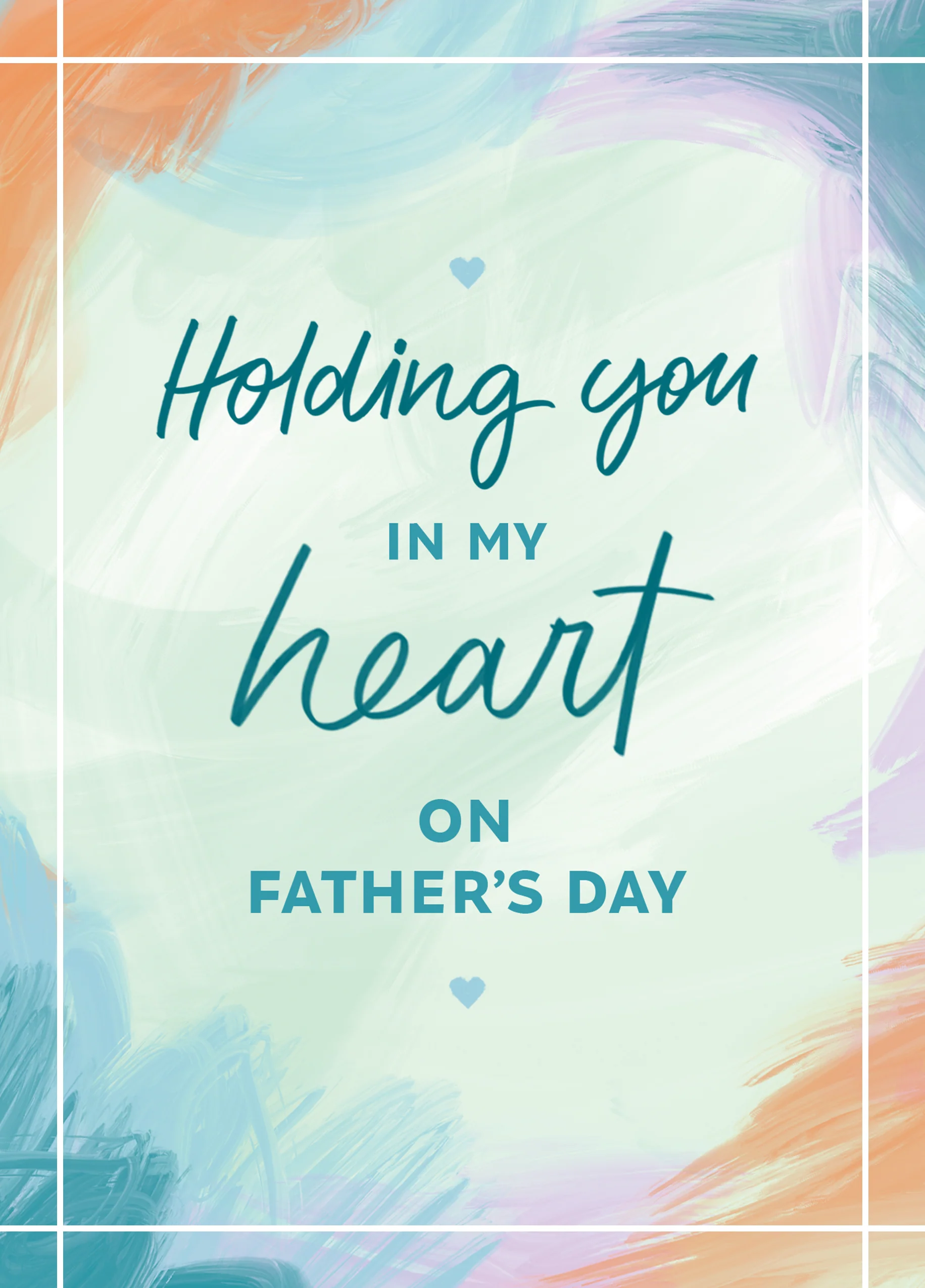 Personalised "Holding You In My Heart" Father's Day Card