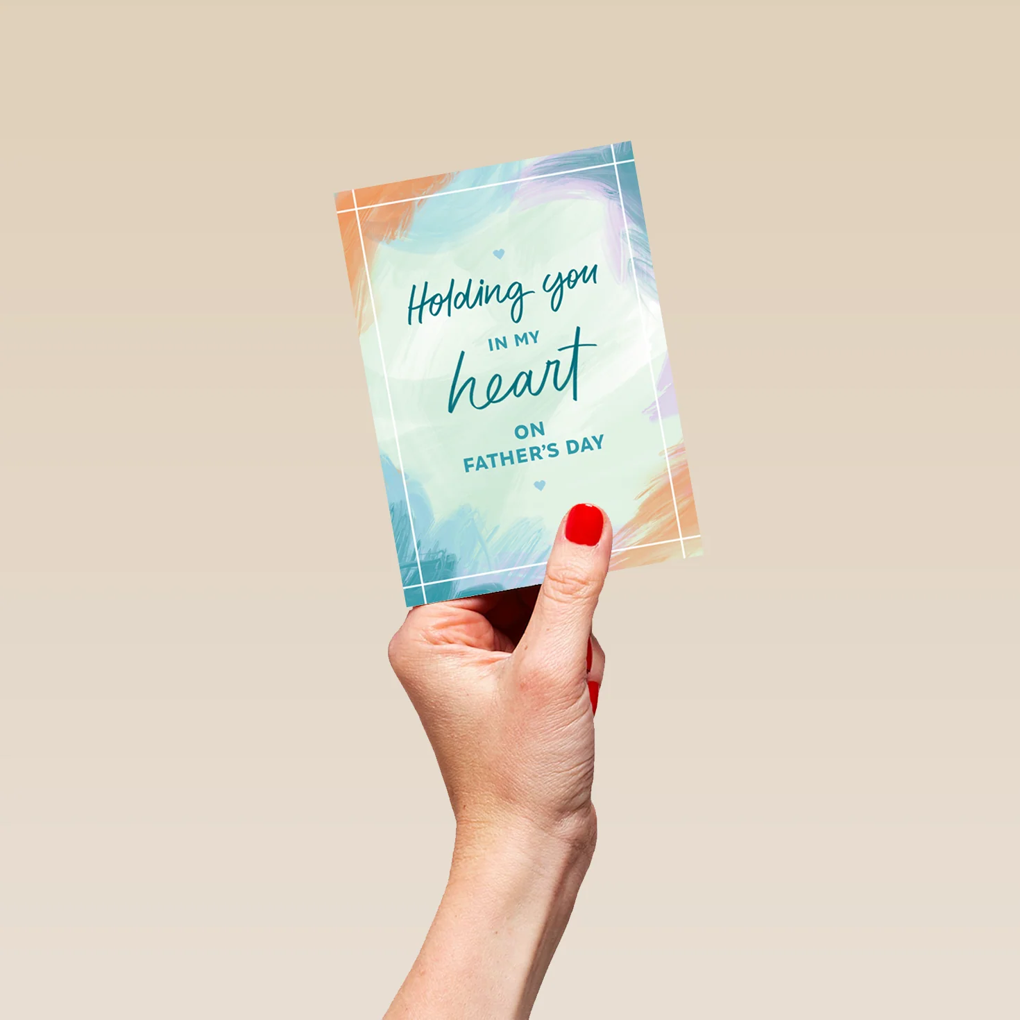 Personalised "Holding You In My Heart" Father's Day Card - Image 4