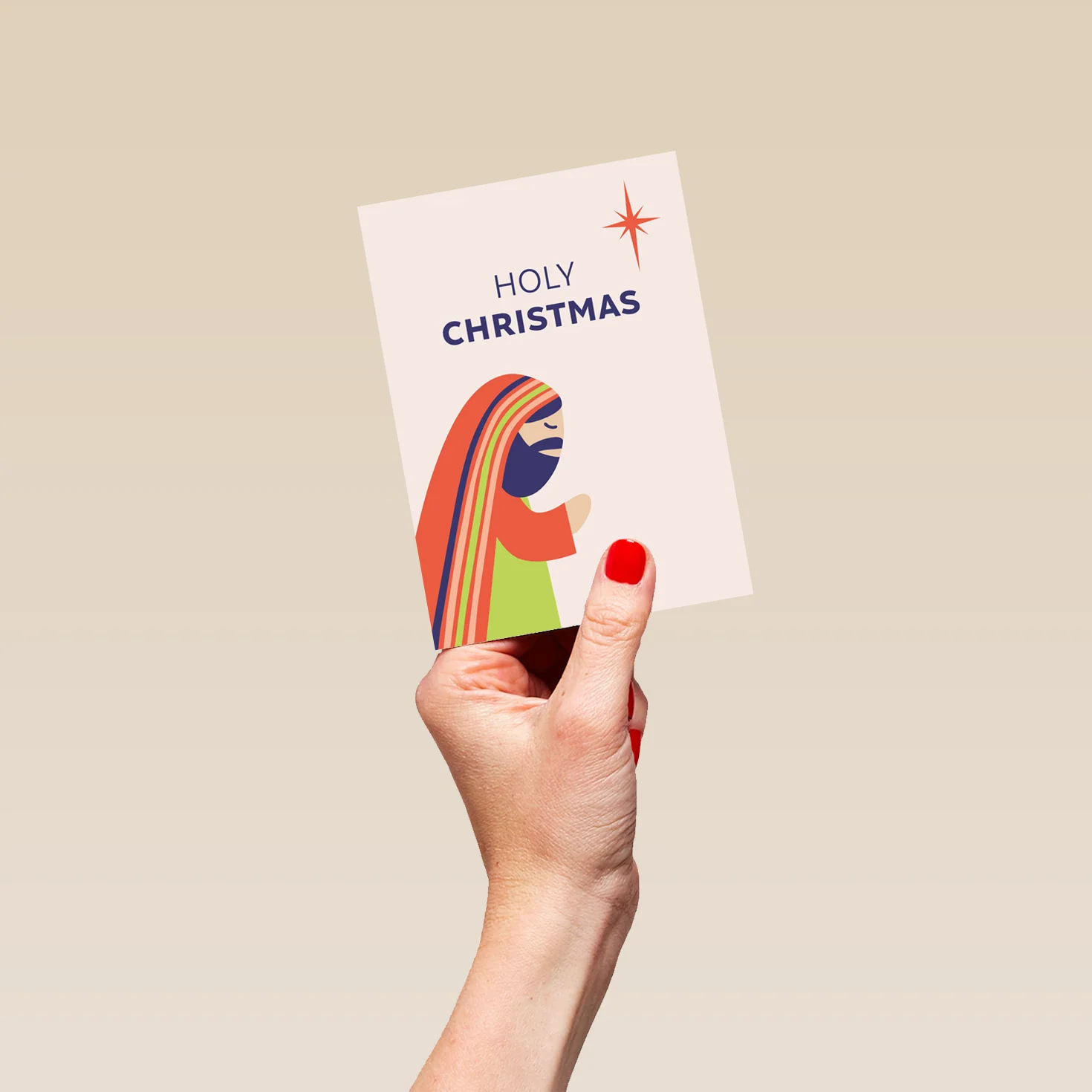 Personalised 'Holy Christmas' Shepherd Christmas Card - Image 4