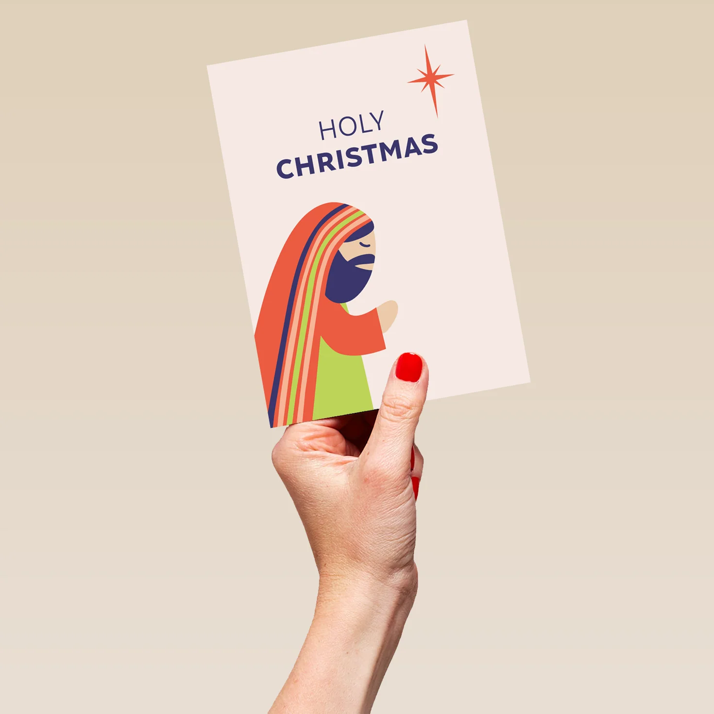 Personalised 'Holy Christmas' Shepherd Christmas Card - Image 5
