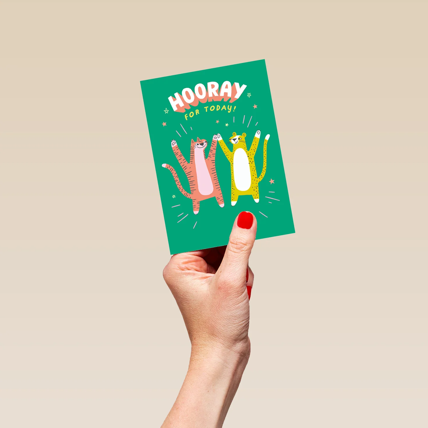 Personalised 'Hooray for Today' Congratulations Card - Image 4