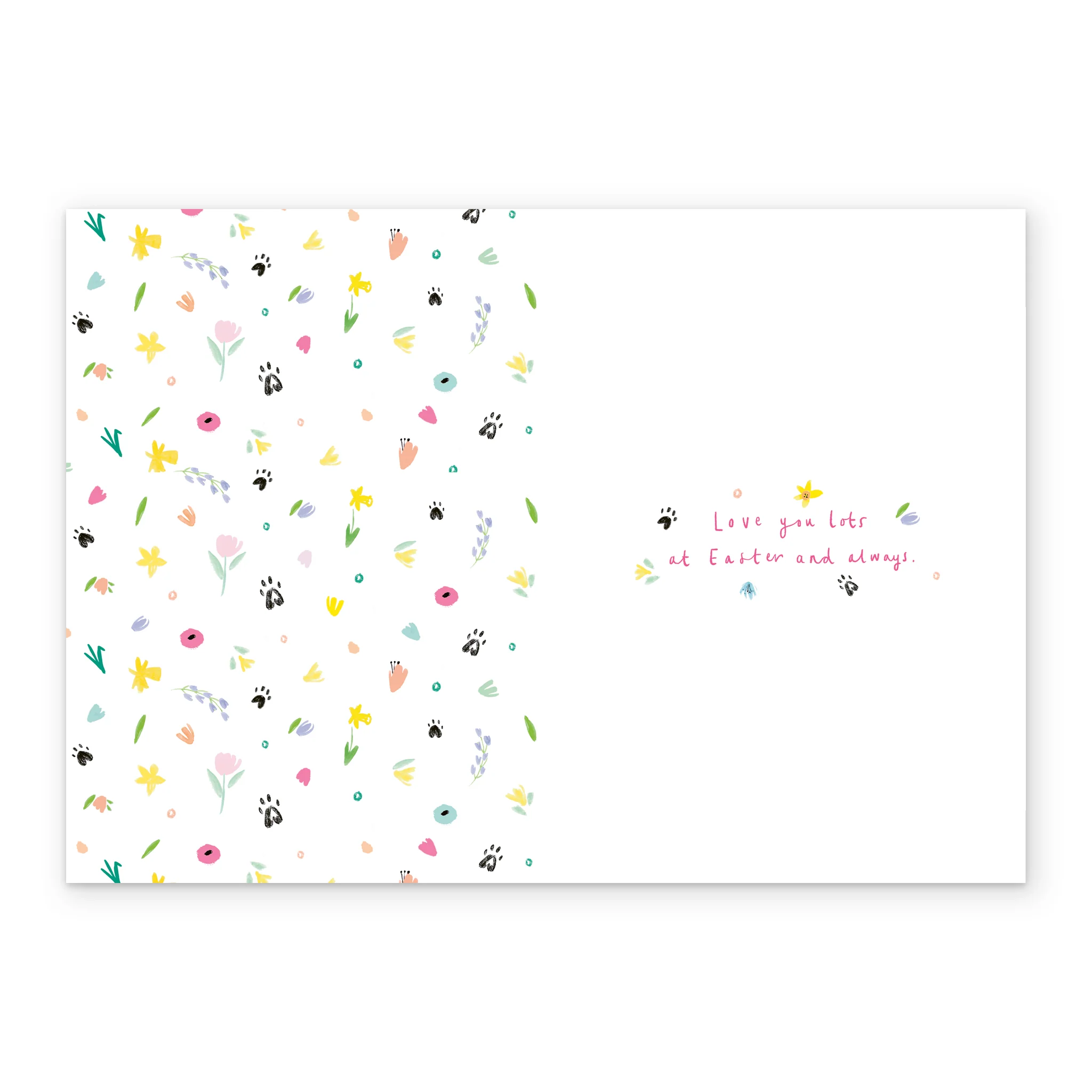 Personalised Hoppy Easter Bunny Granddaughter Easter Card - Image 3