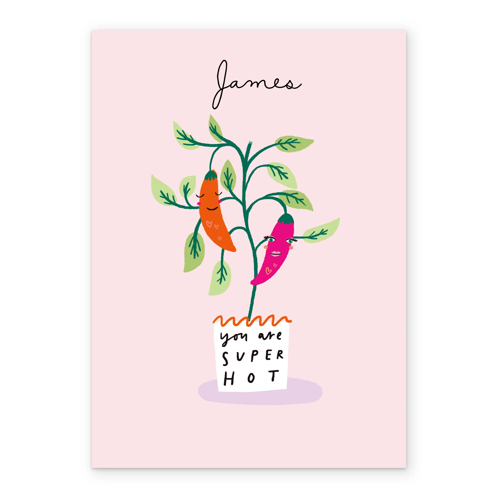 Personalised Hot Chillis Valentine's Day Card - Image 2