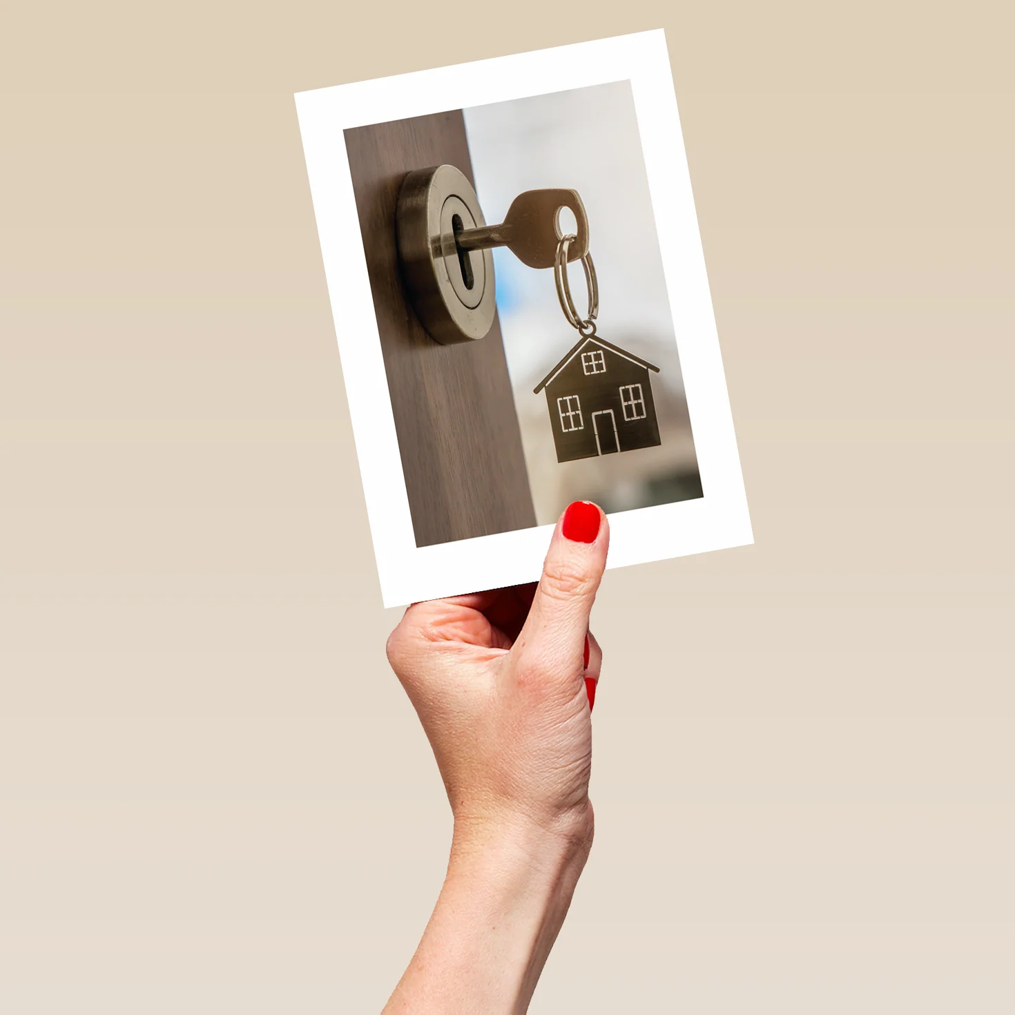 Personalised House Lock Keychain Design Card - Image 5