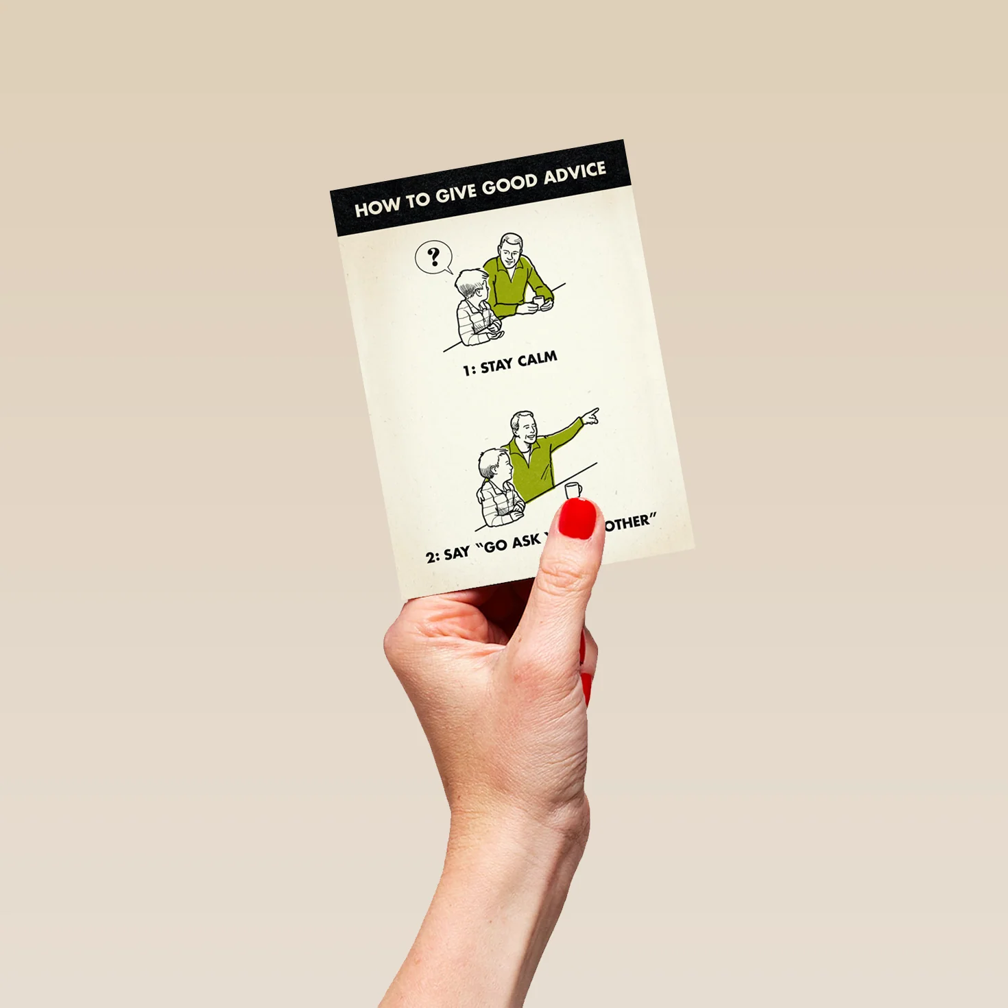 Personalised How To Give Good Advice Father's Day Card - Image 4