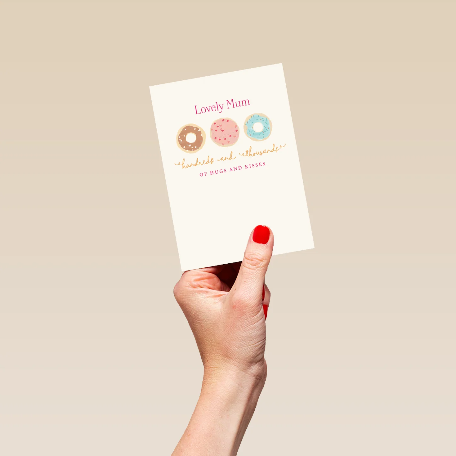 Personalised Hundreds and Thousands of Hugs and Kisses Mother's Day Card For Mum - Image 4