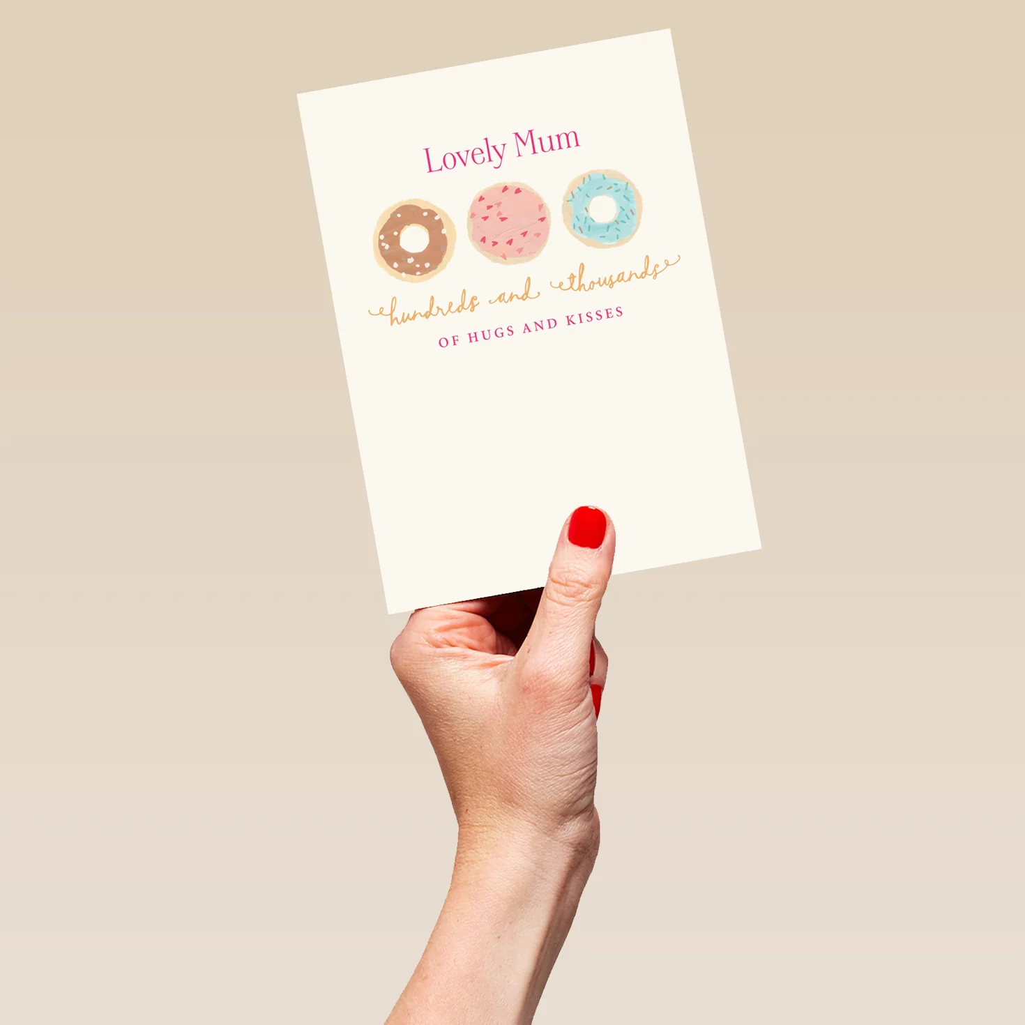 Personalised Hundreds and Thousands of Hugs and Kisses Mother's Day Card For Mum - Image 5