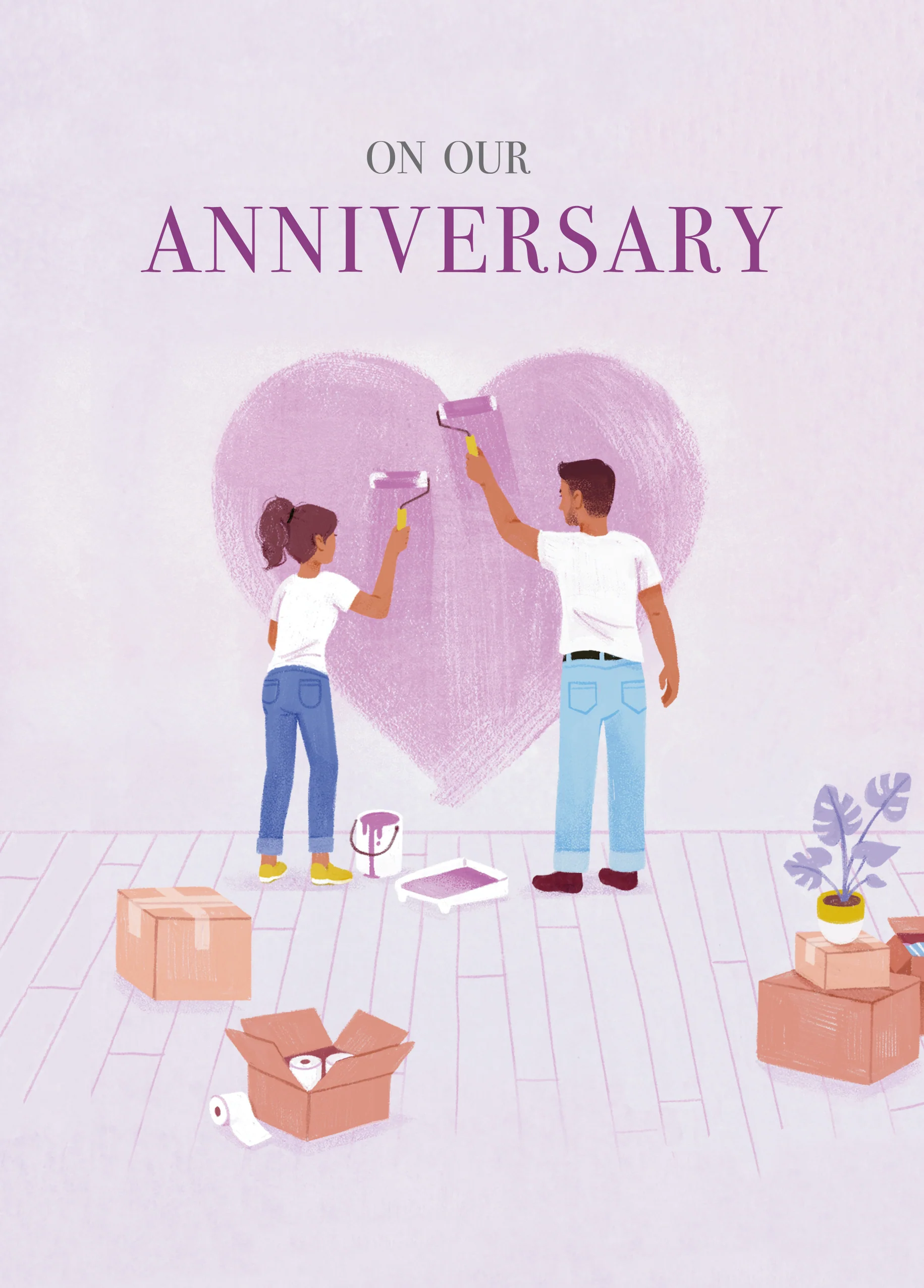 Personalised Husband And Wife Anniversary Card