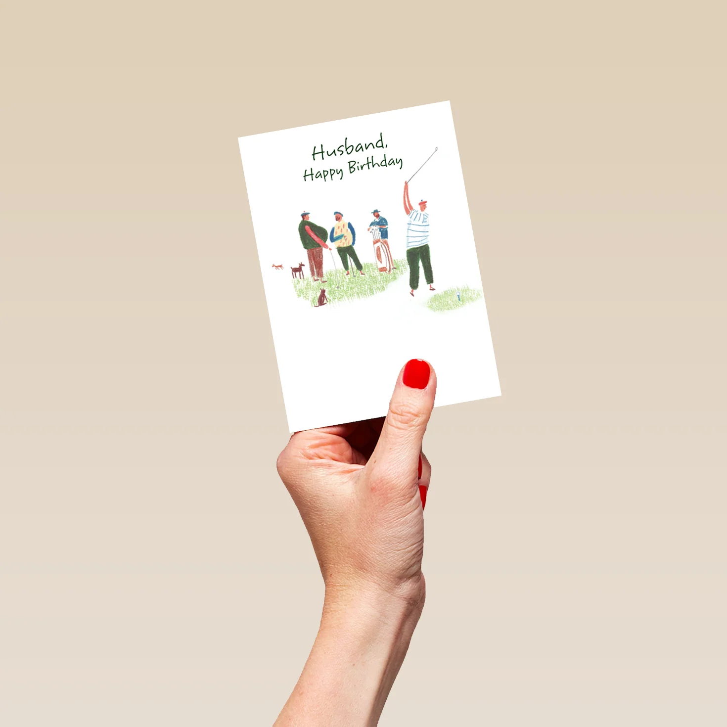 Personalised Husband Birthday Golf Card - Image 4