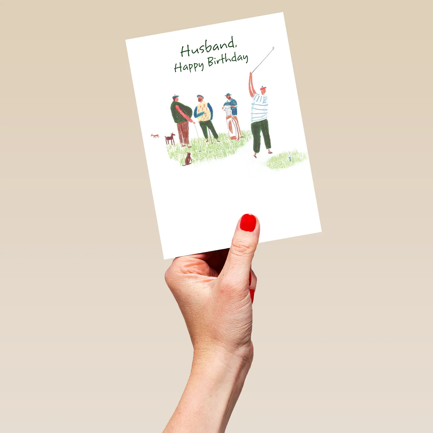 Personalised Husband Birthday Golf Card - Image 5