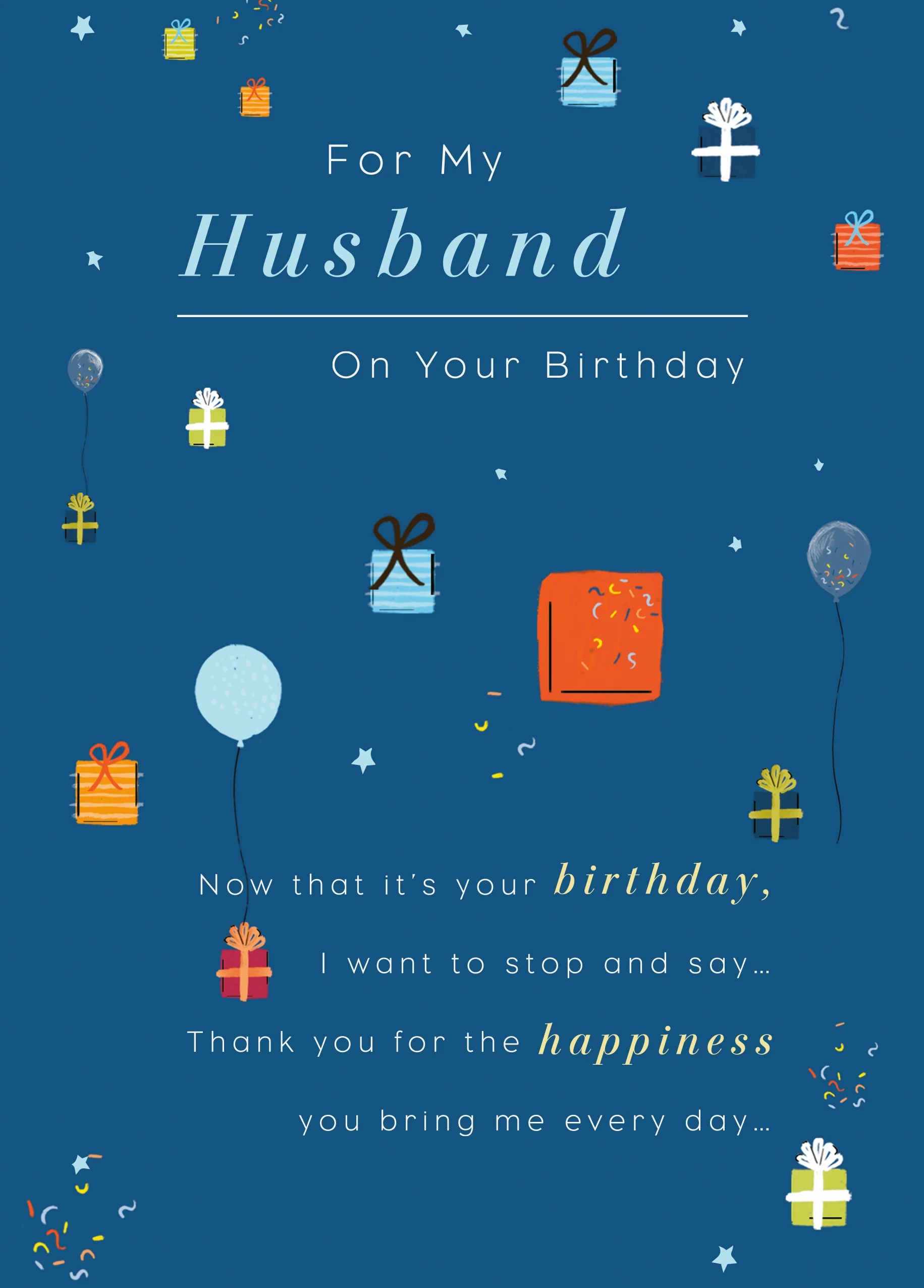 Personalised Husband Classic Poem Card
