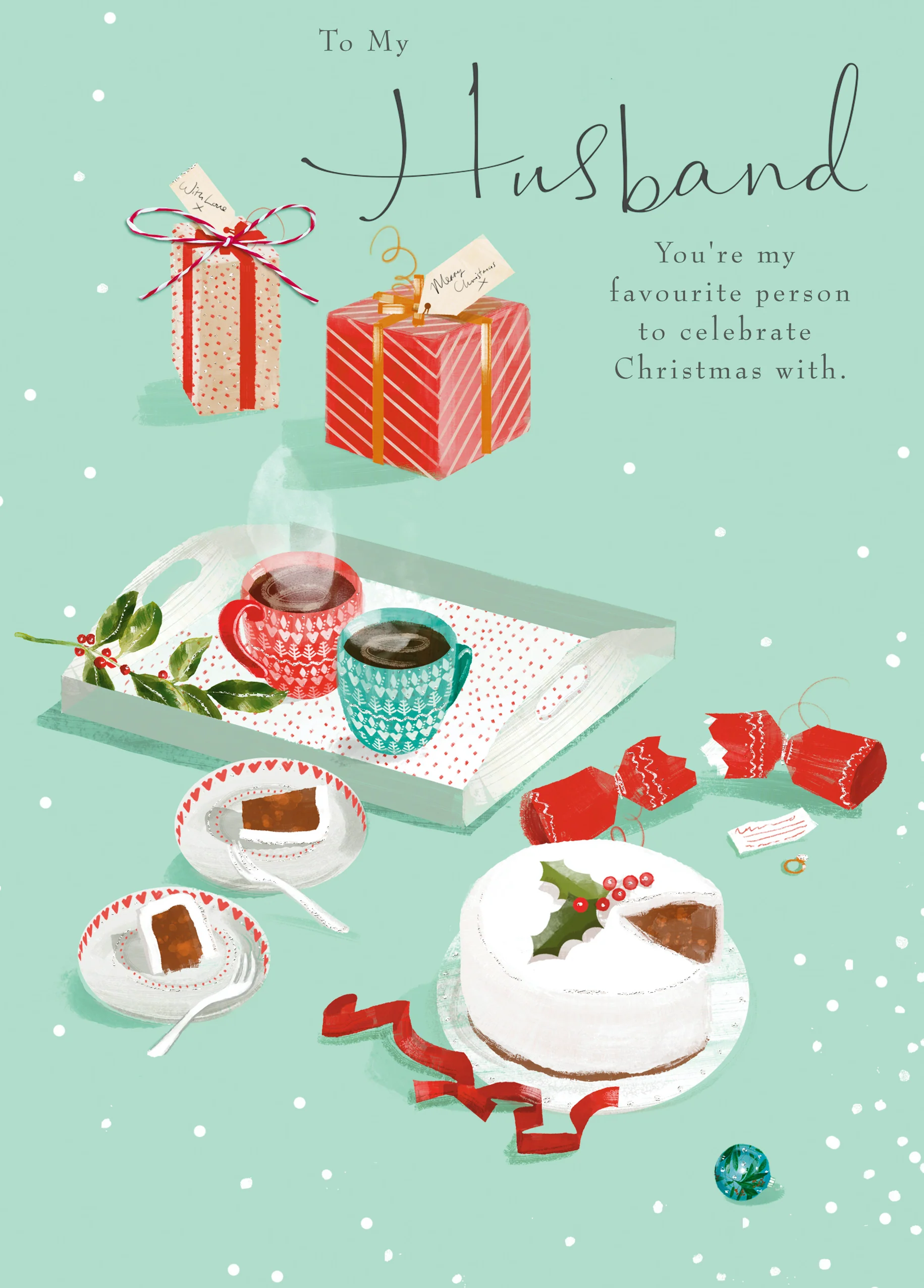 Personalised Husband Food & Gifts Lucy Cromwell Christmas Card