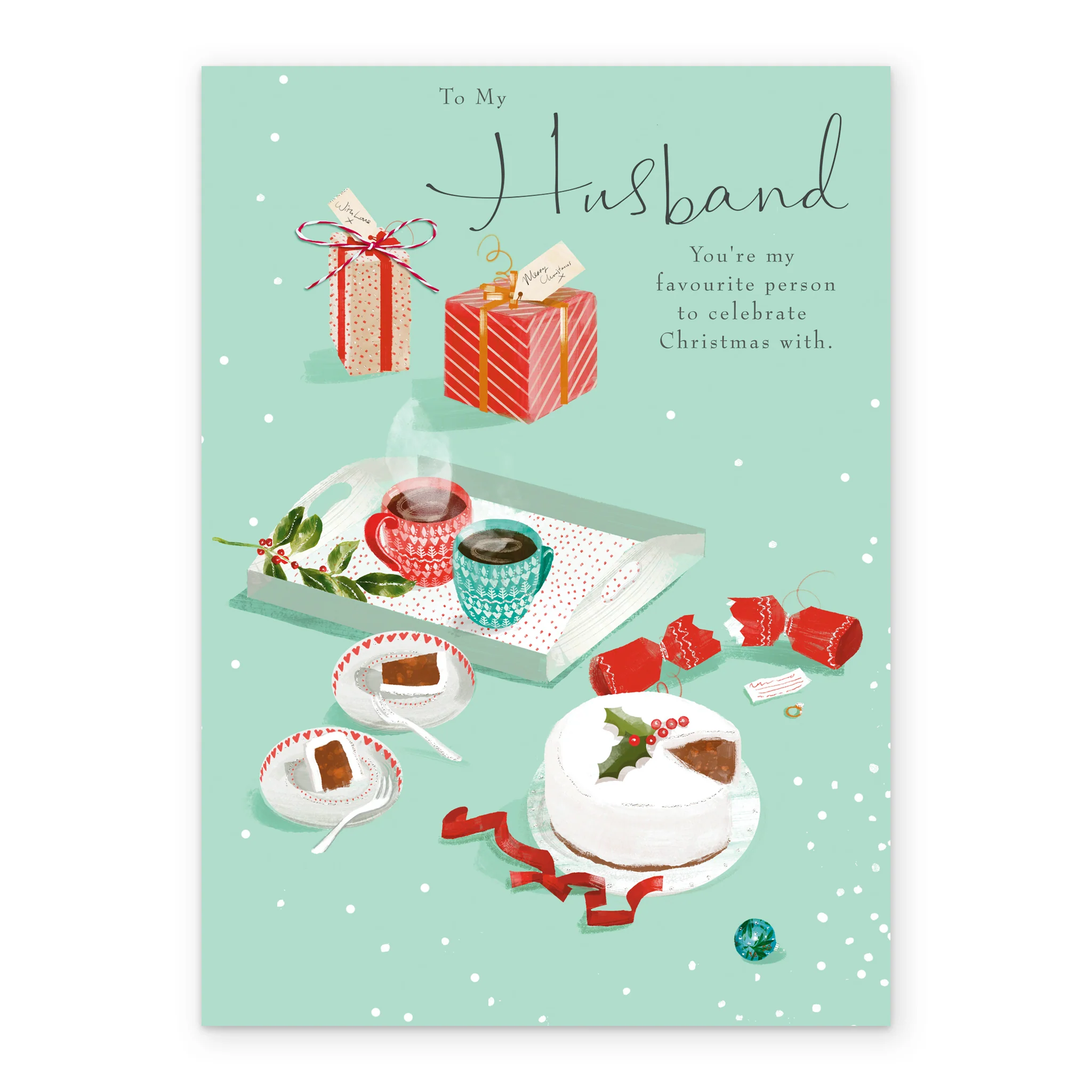 Personalised Husband Food & Gifts Lucy Cromwell Christmas Card - Image 2