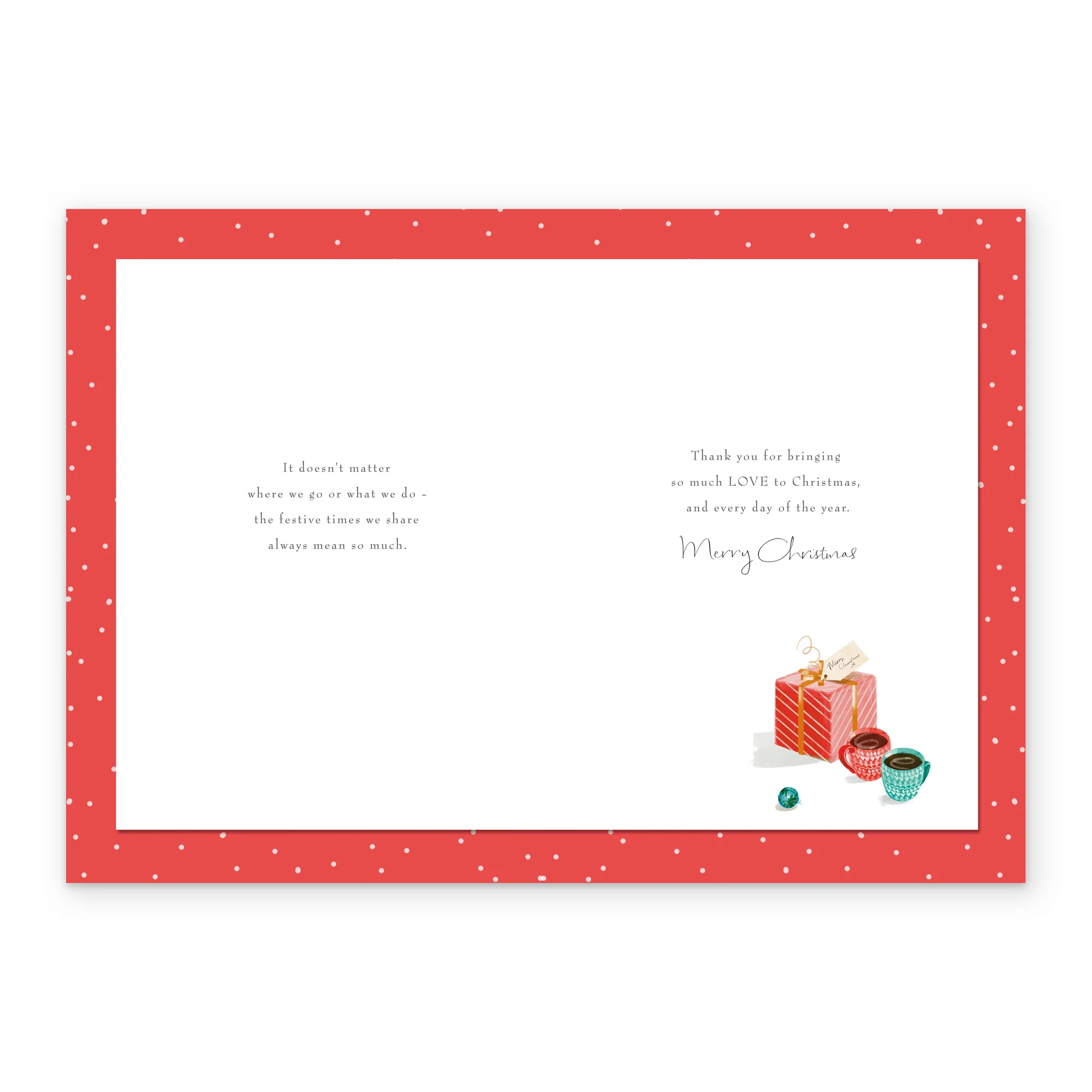 Personalised Husband Food & Gifts Lucy Cromwell Christmas Card - Image 3