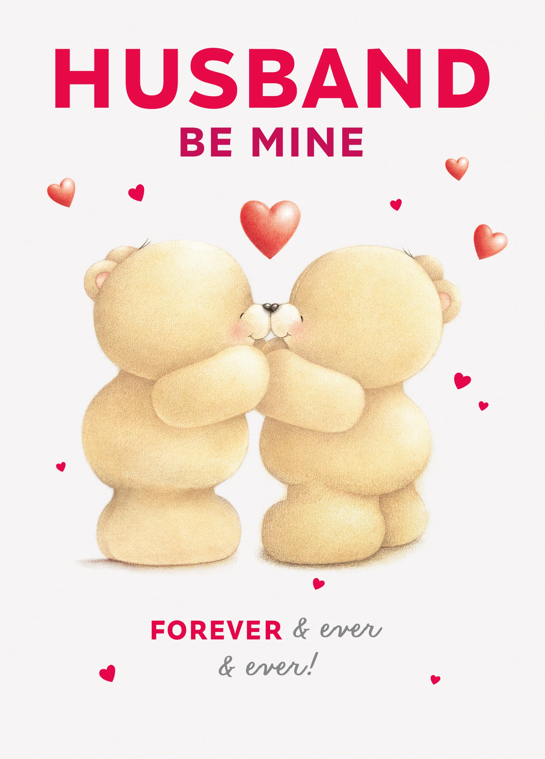 Personalised Husband Forever Friends Kiss Valentine's Day Card