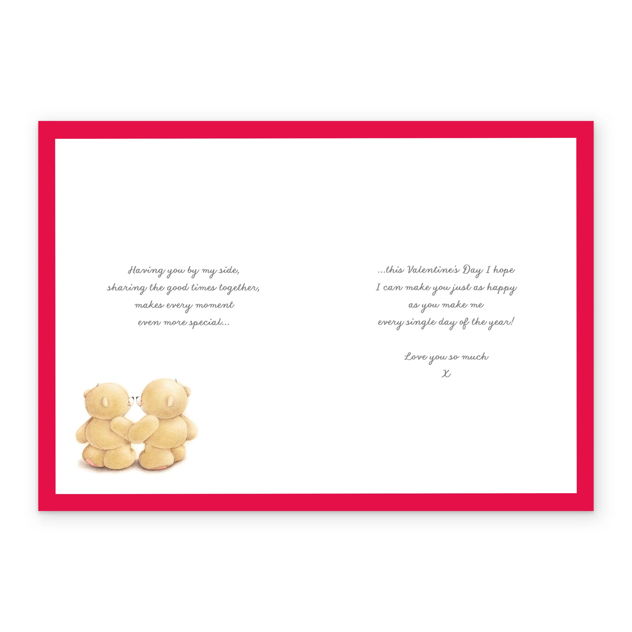 Personalised Husband Forever Friends Kiss Valentine's Day Card - Image 3