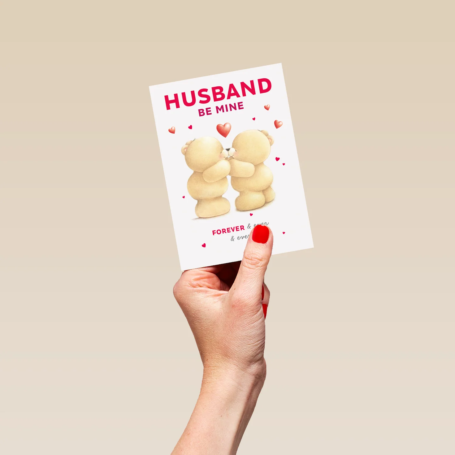 Personalised Husband Forever Friends Kiss Valentine's Day Card - Image 4
