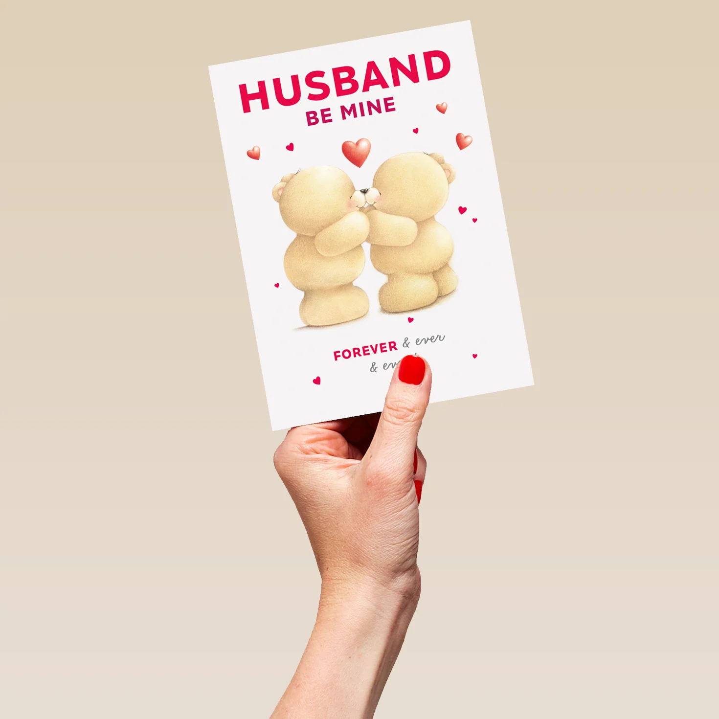 Personalised Husband Forever Friends Kiss Valentine's Day Card - Image 5