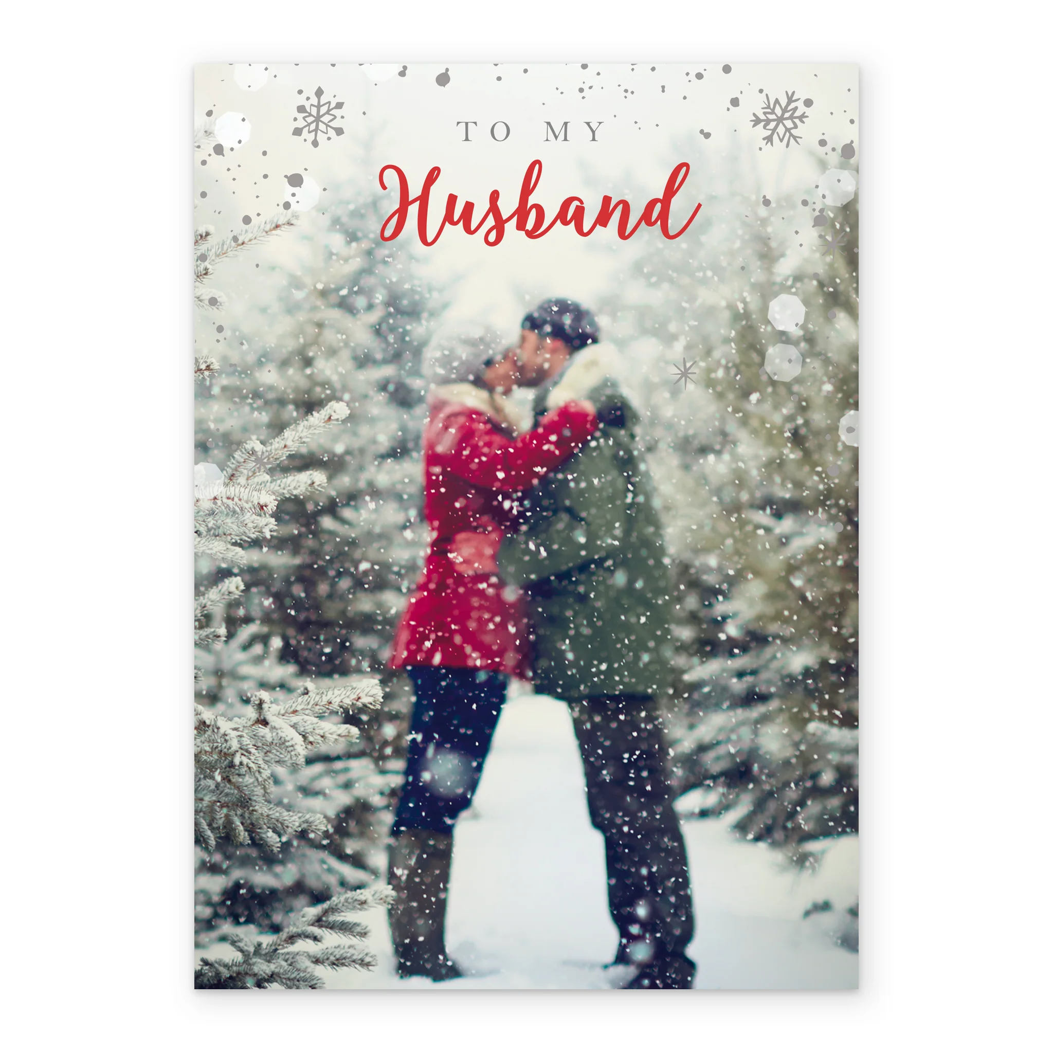 Personalised Husband Kiss Christmas Card - Image 2