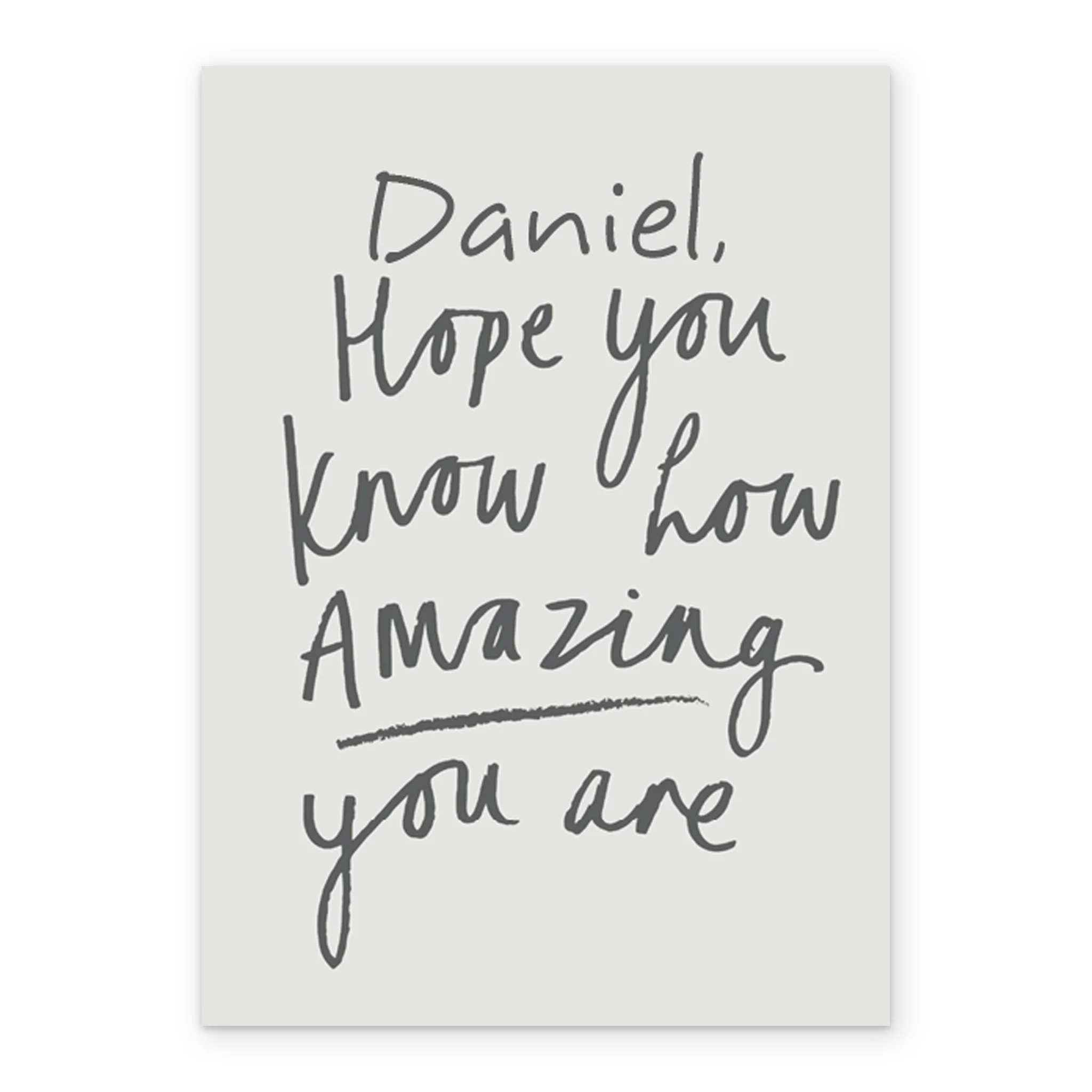 Personalised Husband Know How Amazing You Are Card - Image 2