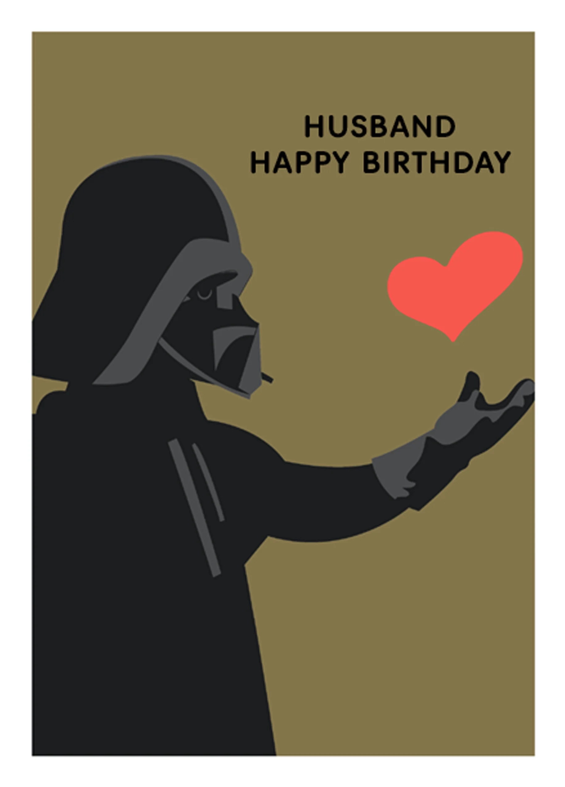 Personalised Husband Star Wars™ Darth Vader Birthday Card