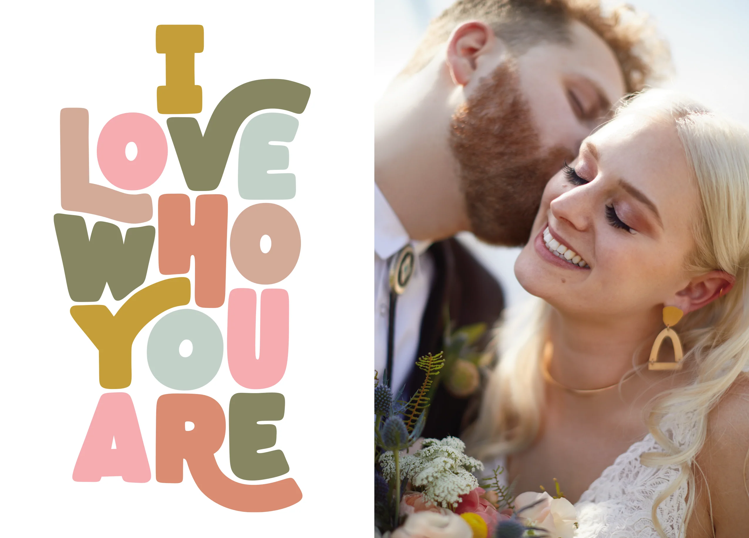 Personalised 'I Love Who You Are' Photo Upload Valentine's Day Card