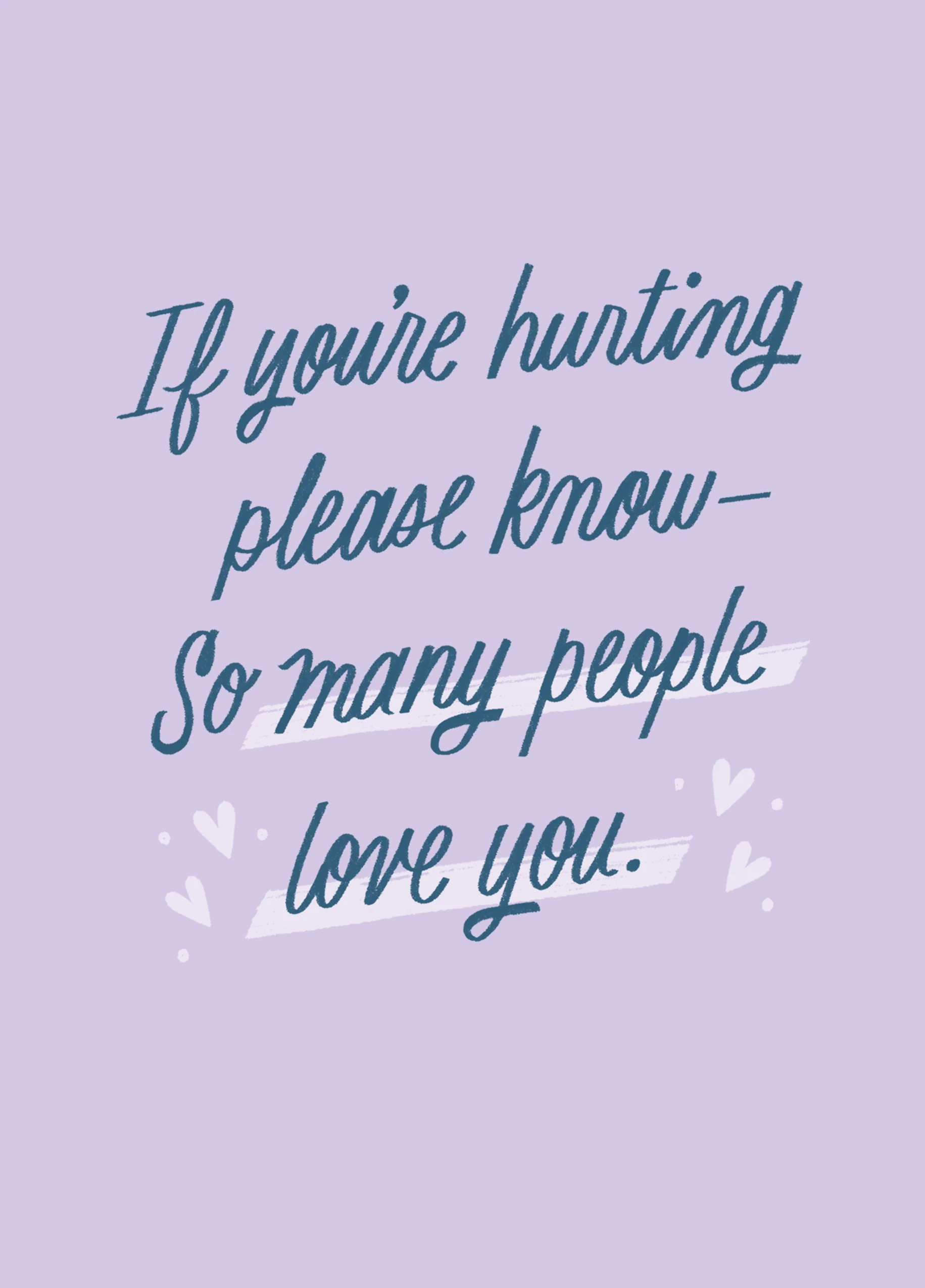 Personalised 'If You're Hurting' Thinking of You Card