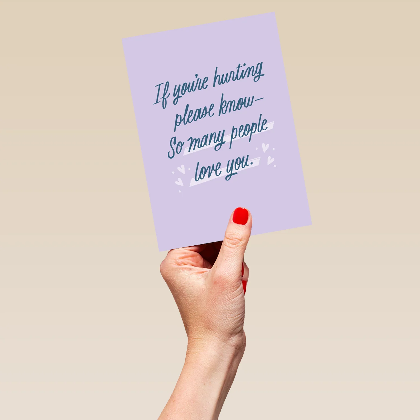 Personalised 'If You're Hurting' Thinking of You Card - Image 5