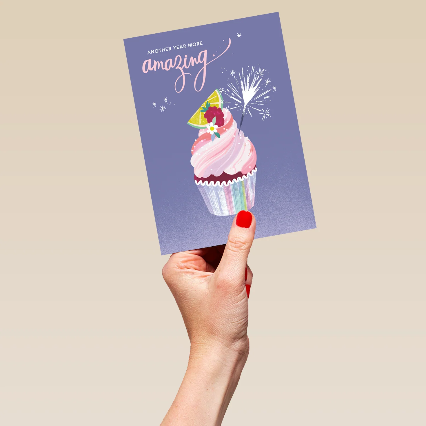 Personalised Illustrated Cupcake Birthday Card - Image 5