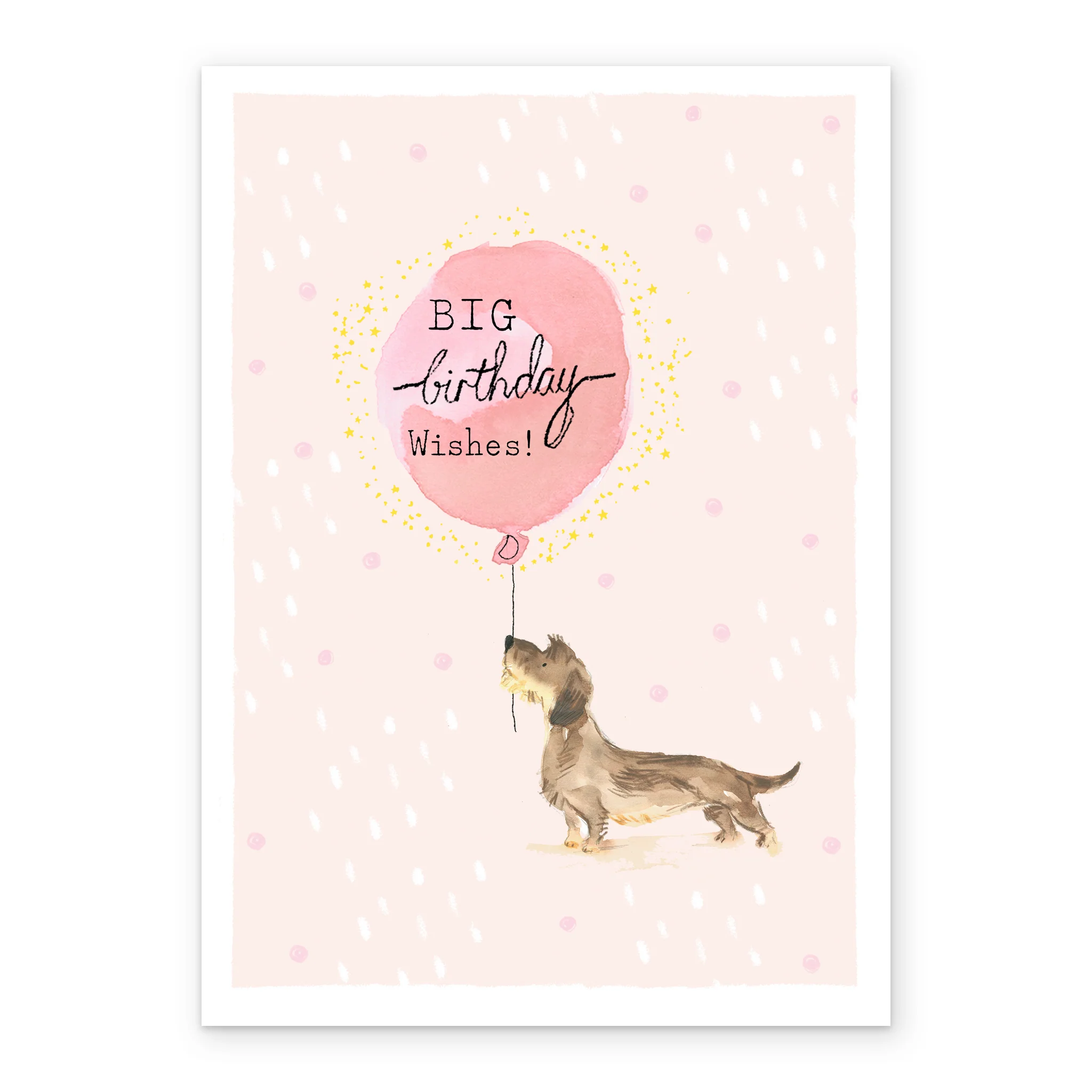 Personalised Illustrated Dog And Balloon Birthday Card - Image 2