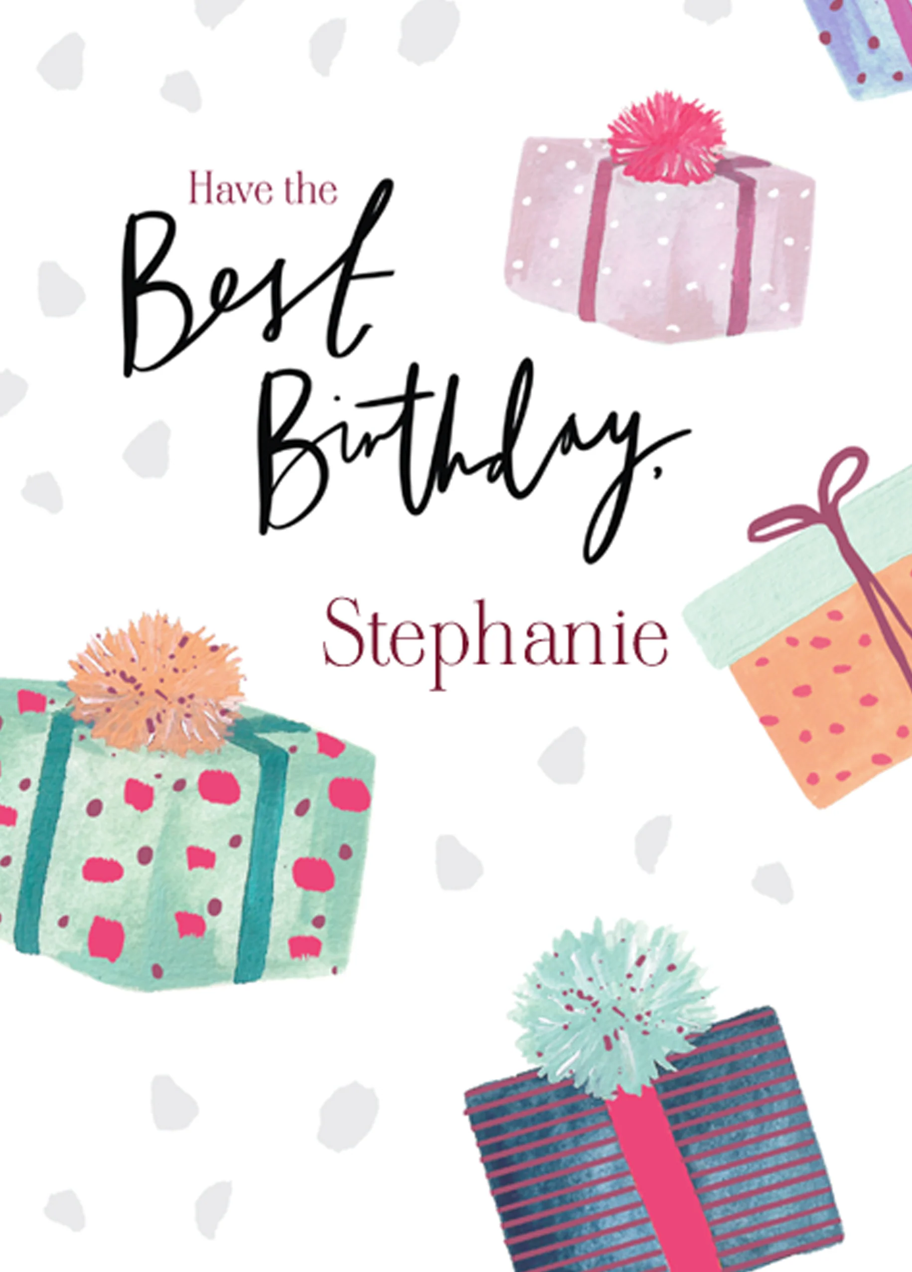 Personalised Illustrated Gifts Birthday Card