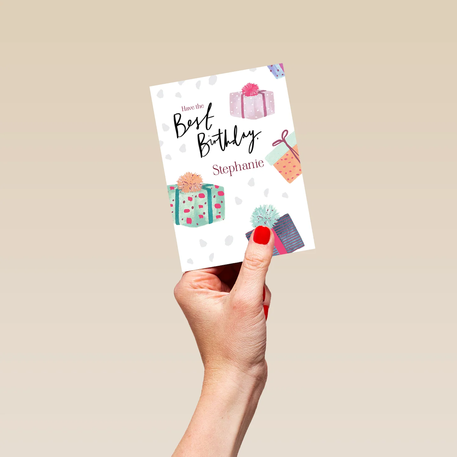 Personalised Illustrated Gifts Birthday Card - Image 4